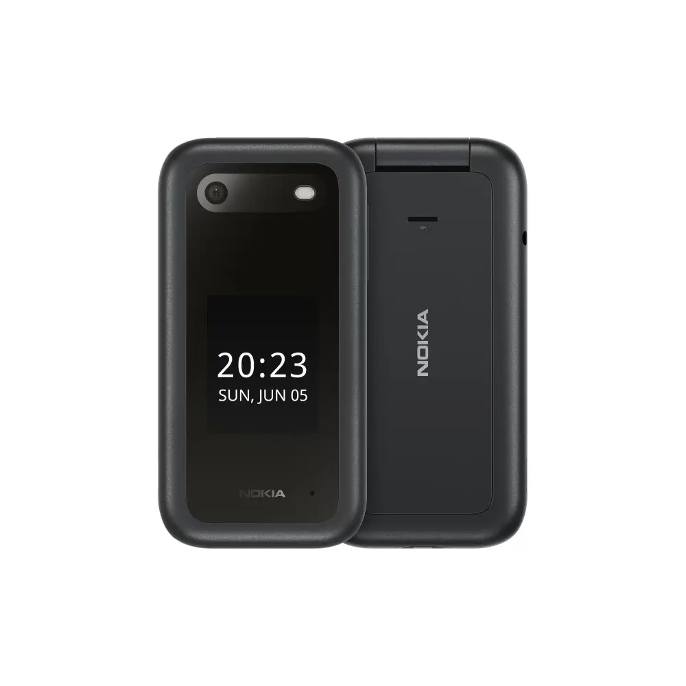 Nokia 2660 Dual SIM 4G FLIP BIG Button Phone Unlocked - Black