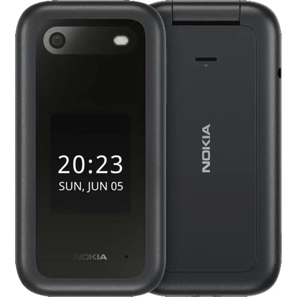 Nokia 2660 Flip (Dual Sim, 2.8", 32GB, 4G) Cradle Bundle - Black