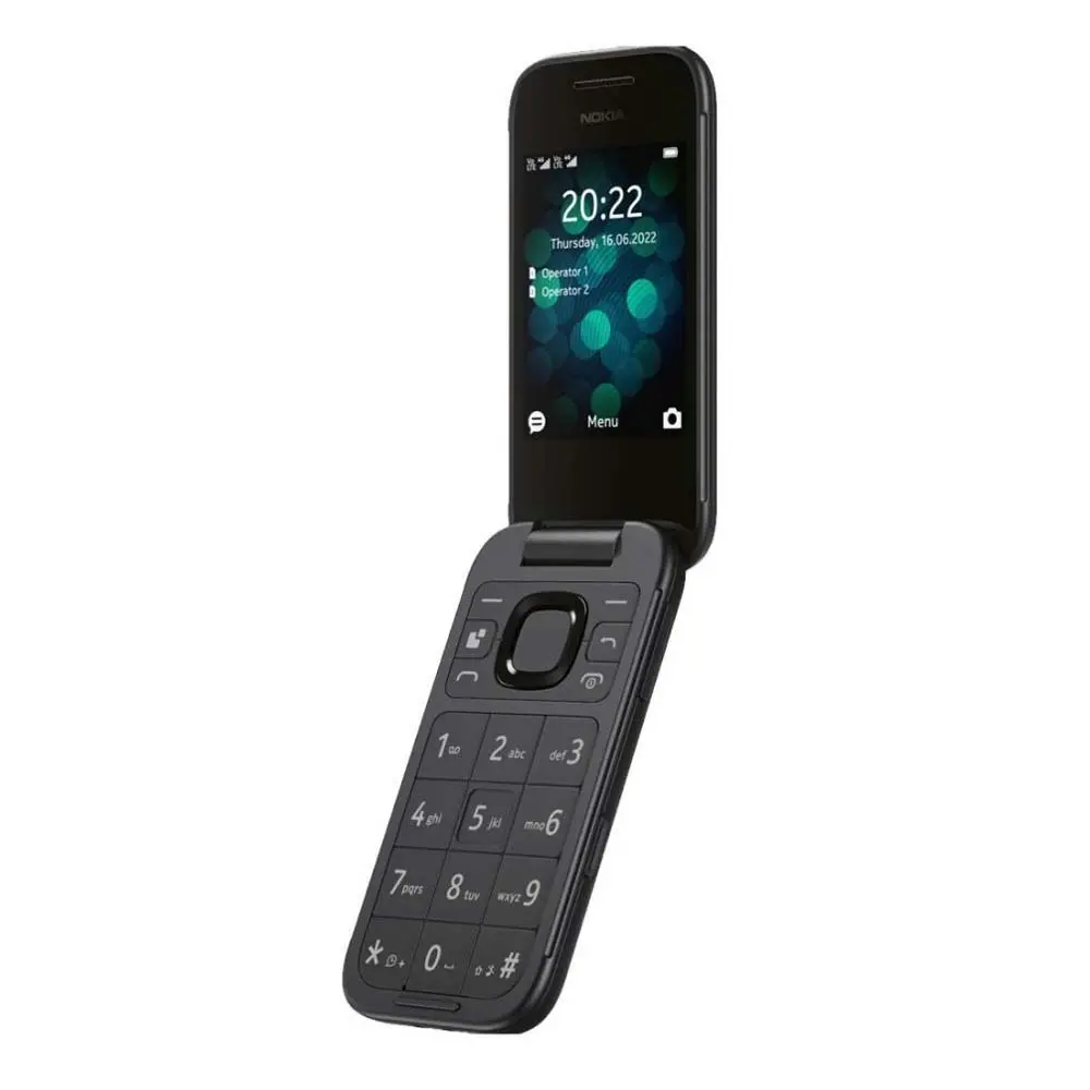 Nokia 2660 Flip (Dual Sim, 2.8", 32GB, 4G) Cradle Bundle - Black