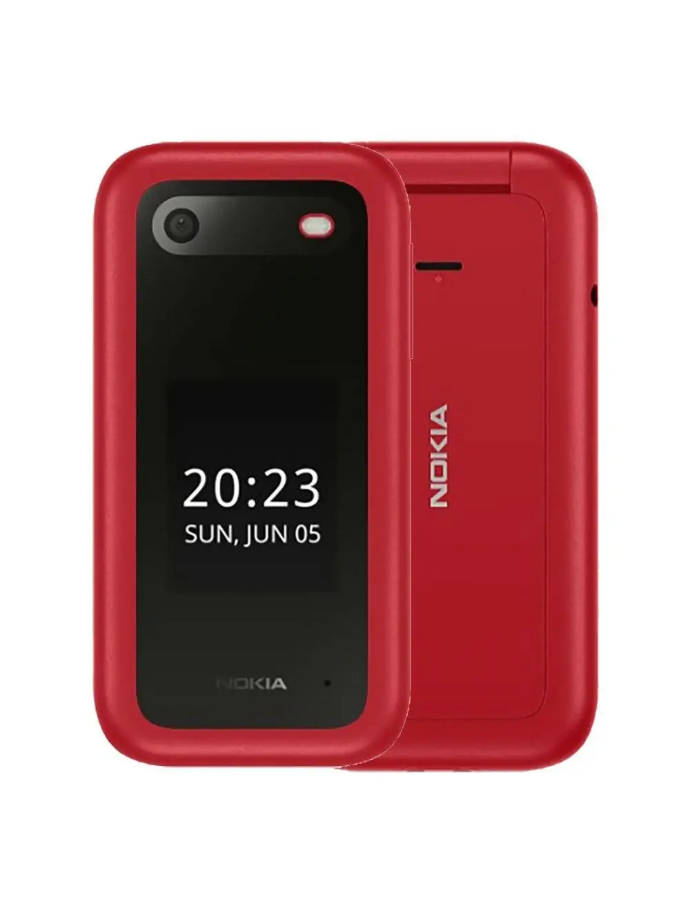 Nokia 2660 Flip (Dual Sim, 2.8", 32GB, 4G) Cradle Bundle - Red