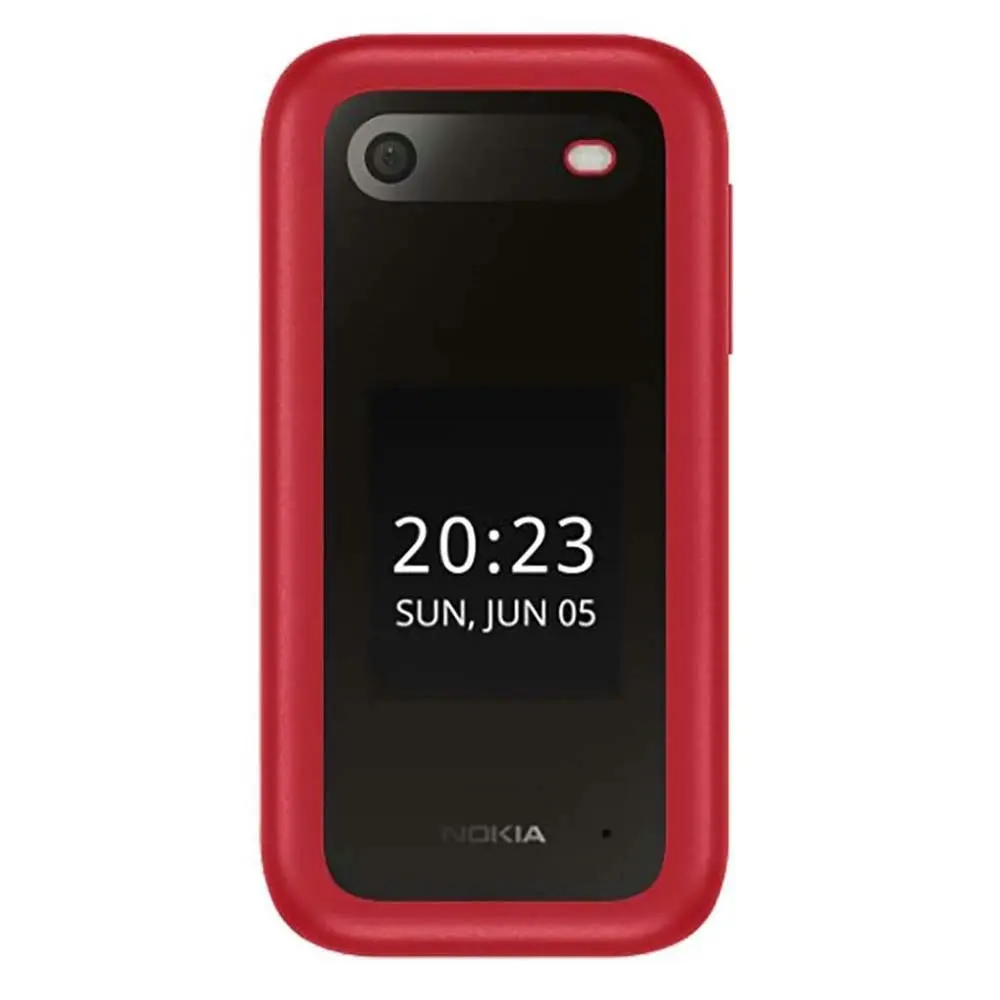 Nokia 2660 Flip (Dual Sim, 2.8", 32GB, 4G) Cradle Bundle - Red