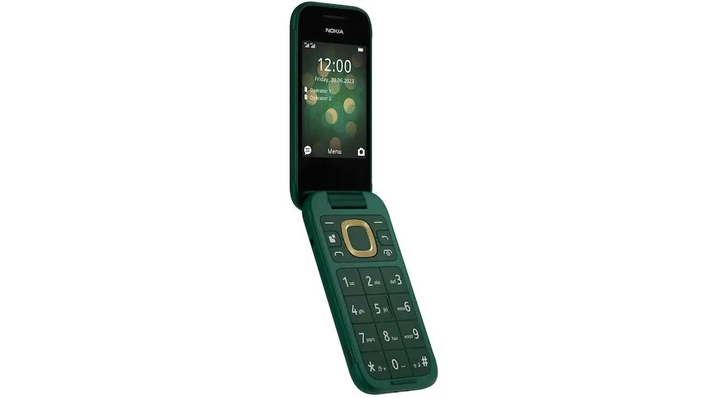 Nokia 2660 Dual SIM 4G FLIP BIG Button Phone Unlocked - Lush Green