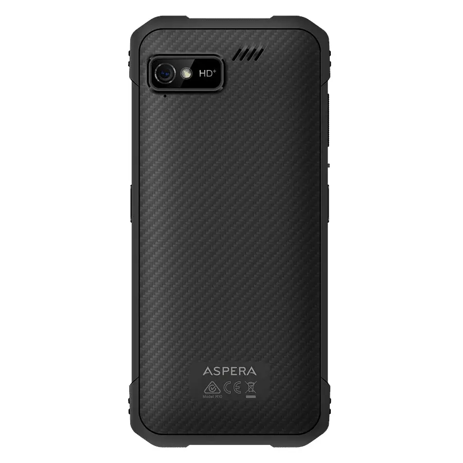 Aspera R10  IP68 Rugged (128GB/4GB) 4G Tap&Pay Dual SIM Smartphone - Black