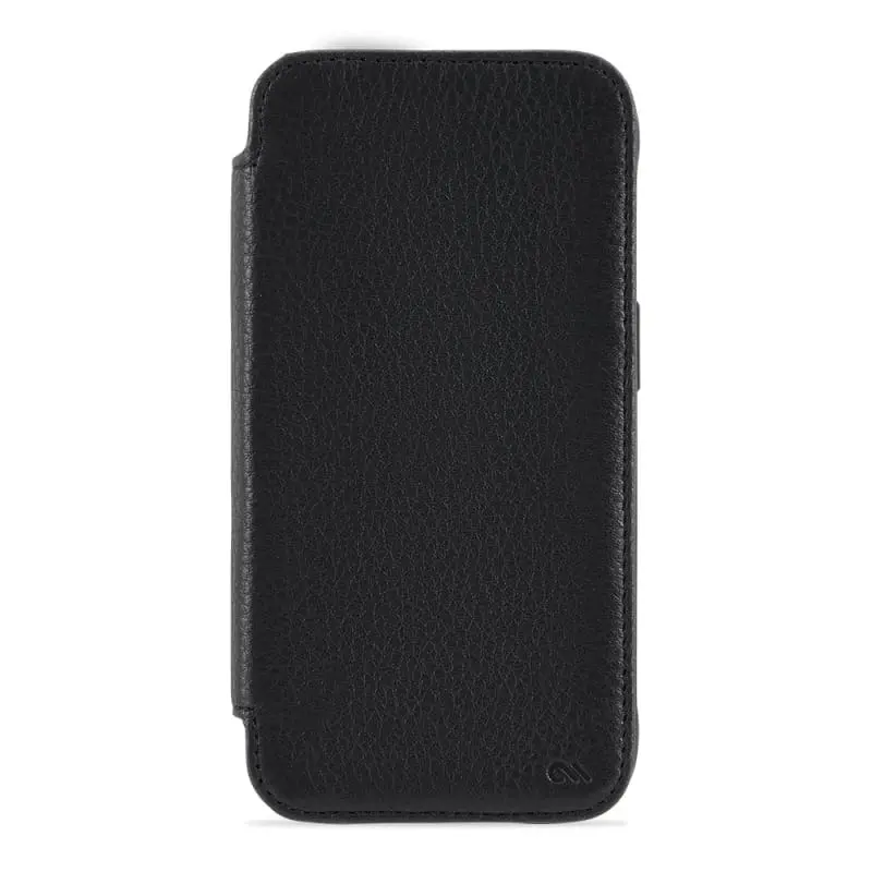 Case-Mate Tough Wallet Folio Case with MagSafe For iPhone 14 / iPhone 13 - Black