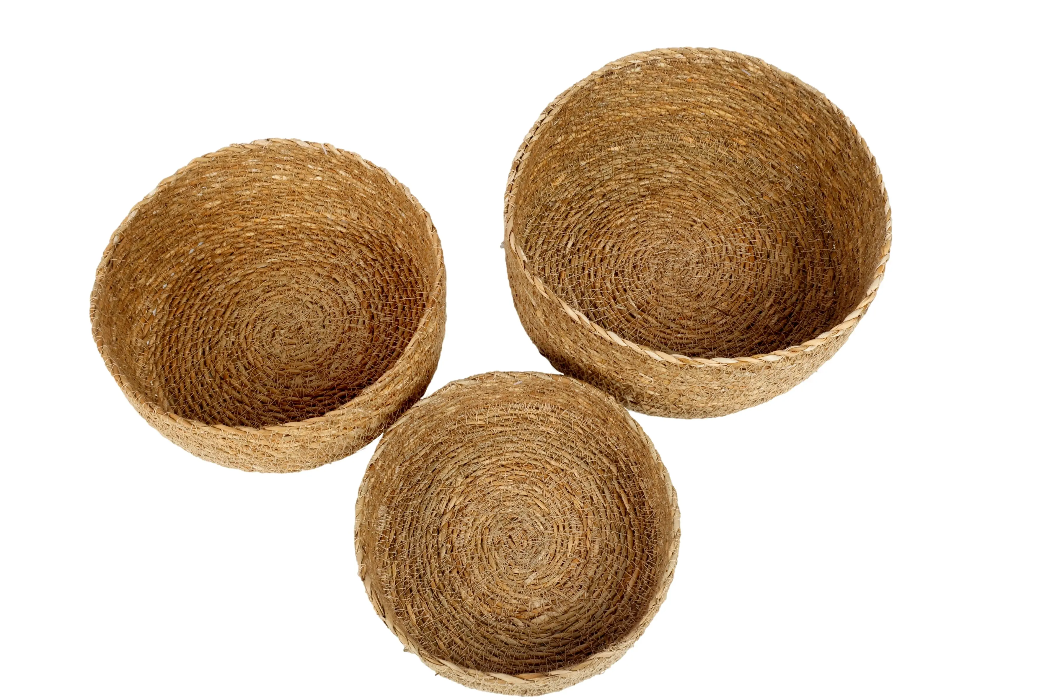 Chaka Set Of 3 Seagrass Baskets