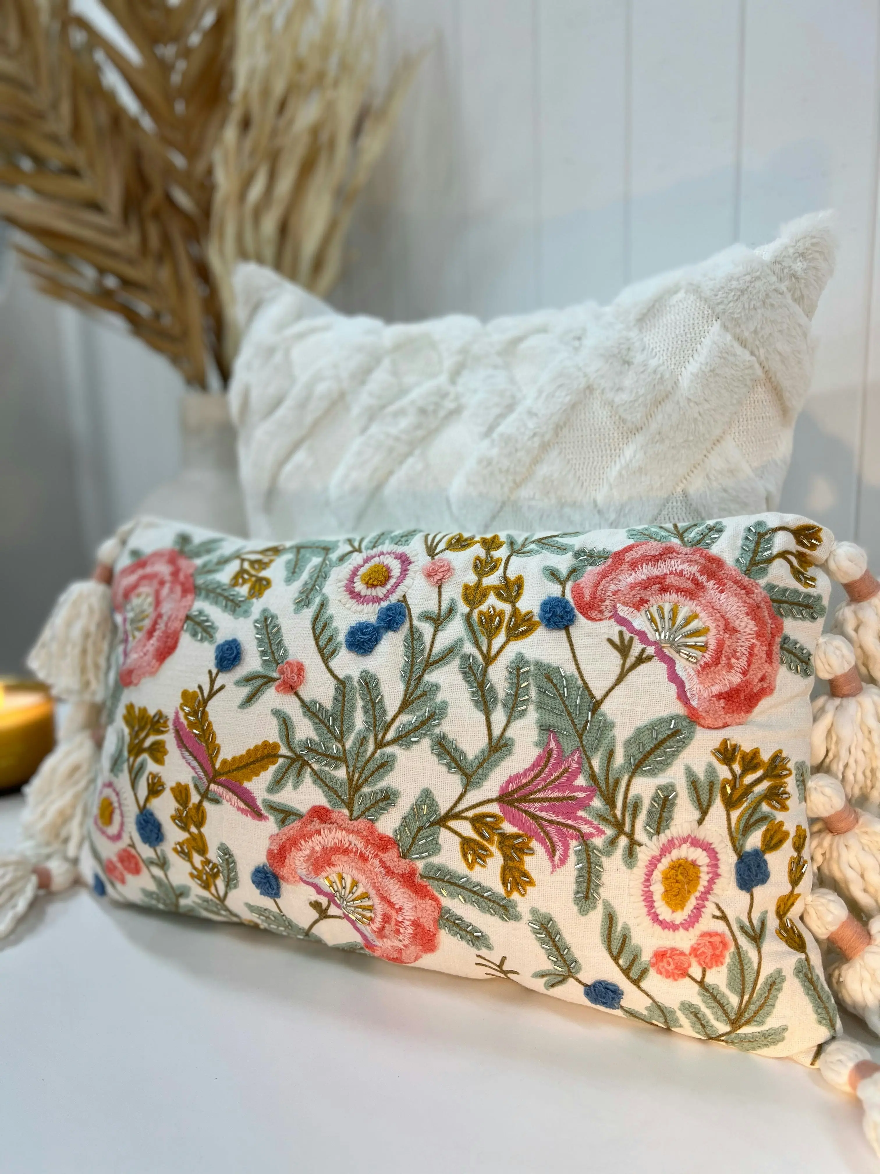 Floral Print Cushion 50X30