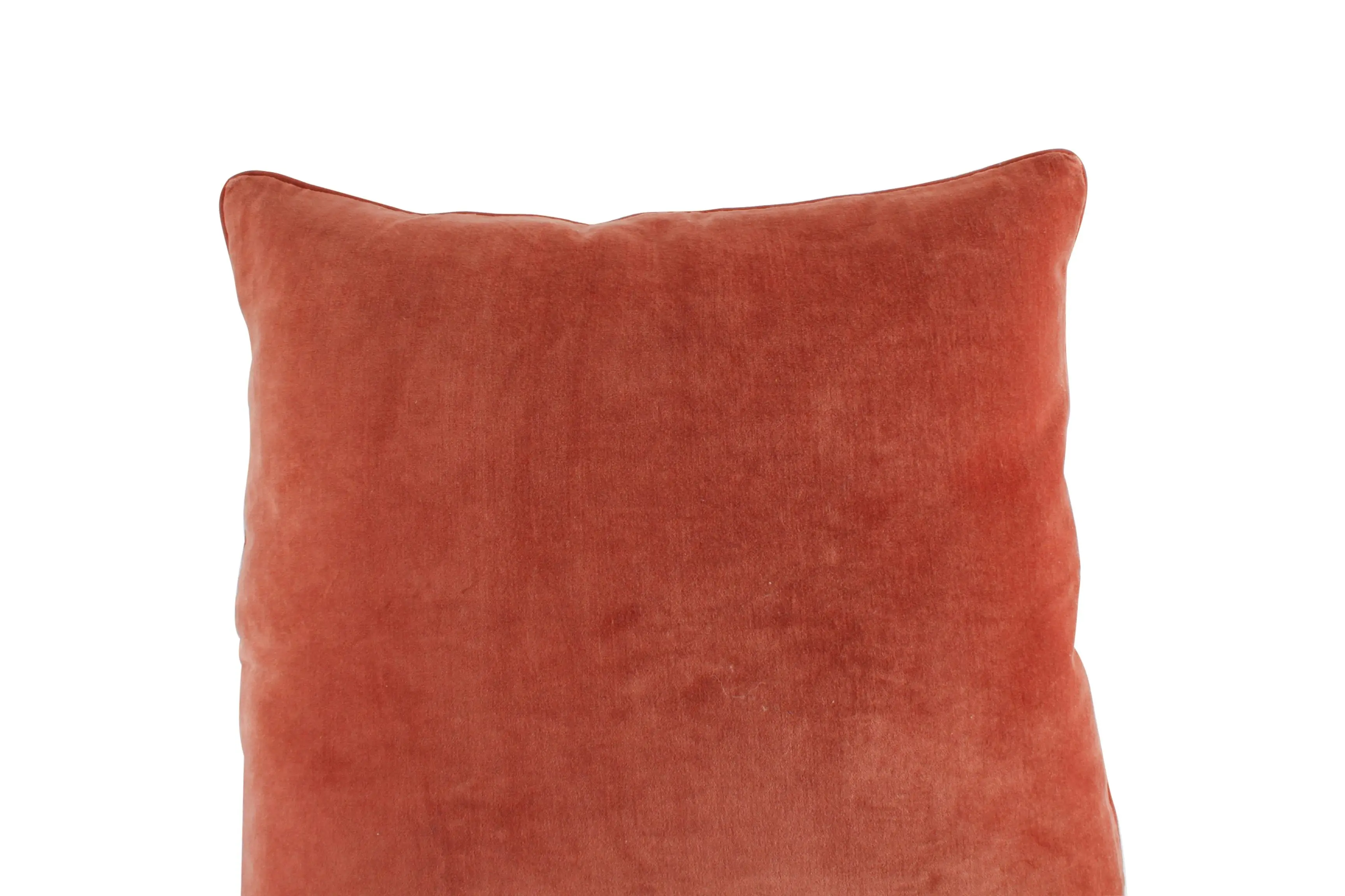 Makenna Velvet Cushion Piping Golden Brown