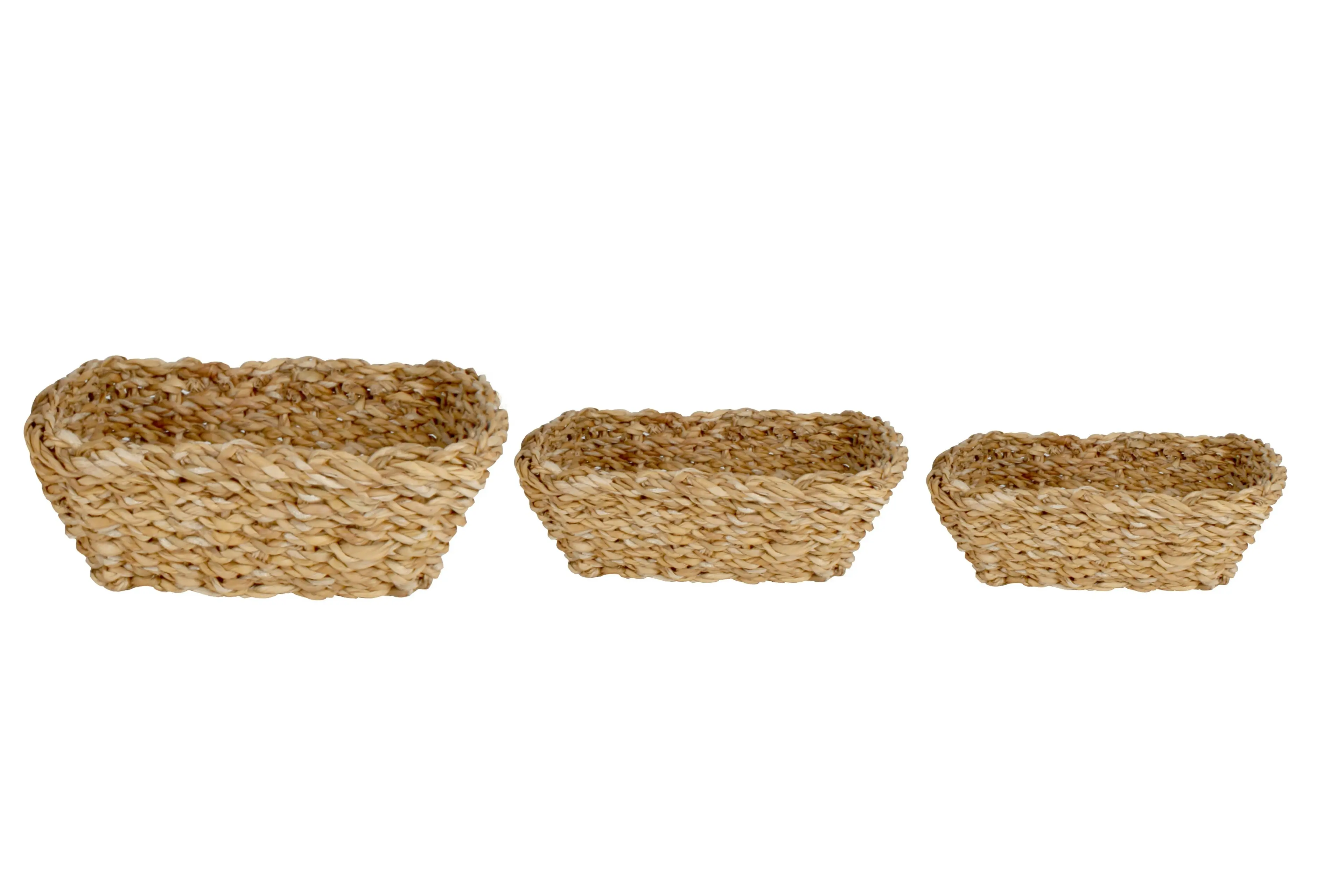 Coolangatta Set Of 3 Seagrass Rectangle Basket