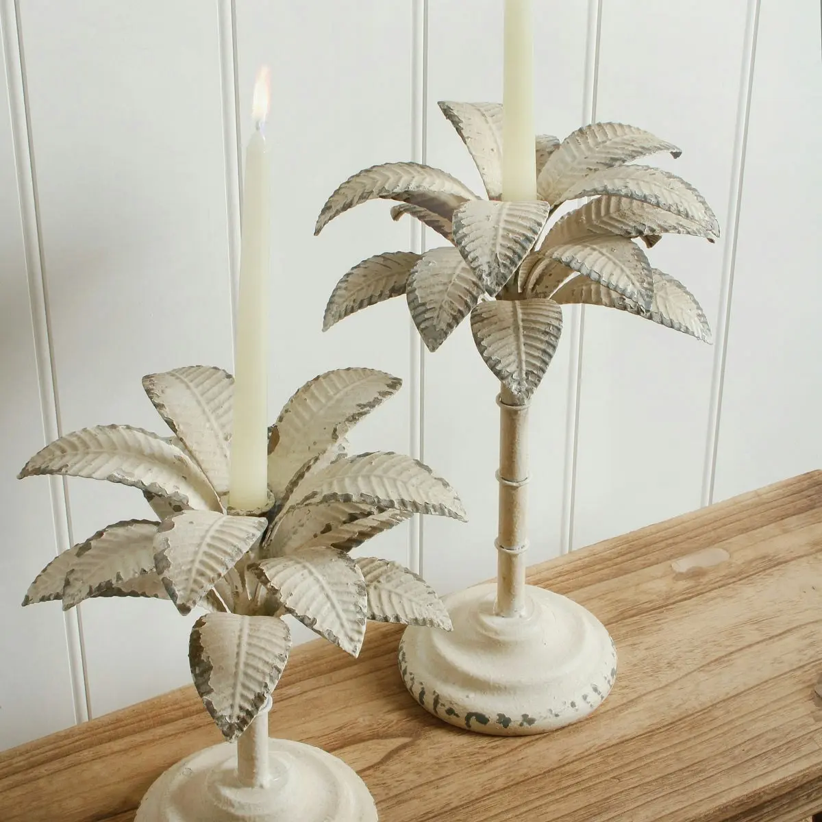 Hodges Iron Palm Tree Candle Holder Large