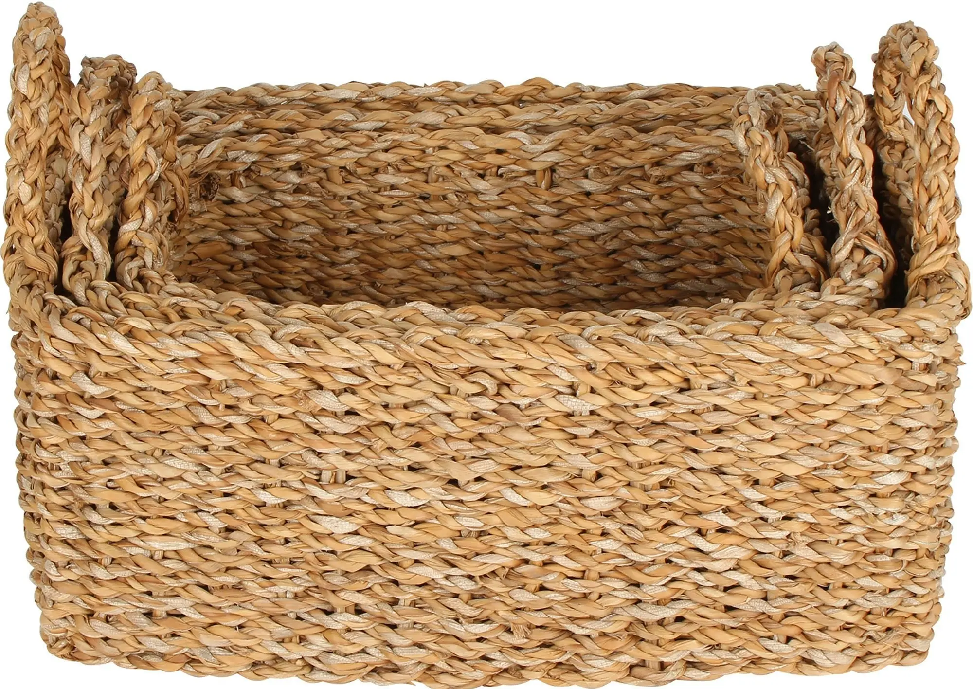 Bondi Set Of 3 Sea Grass Rectangle Kitchen Baskets