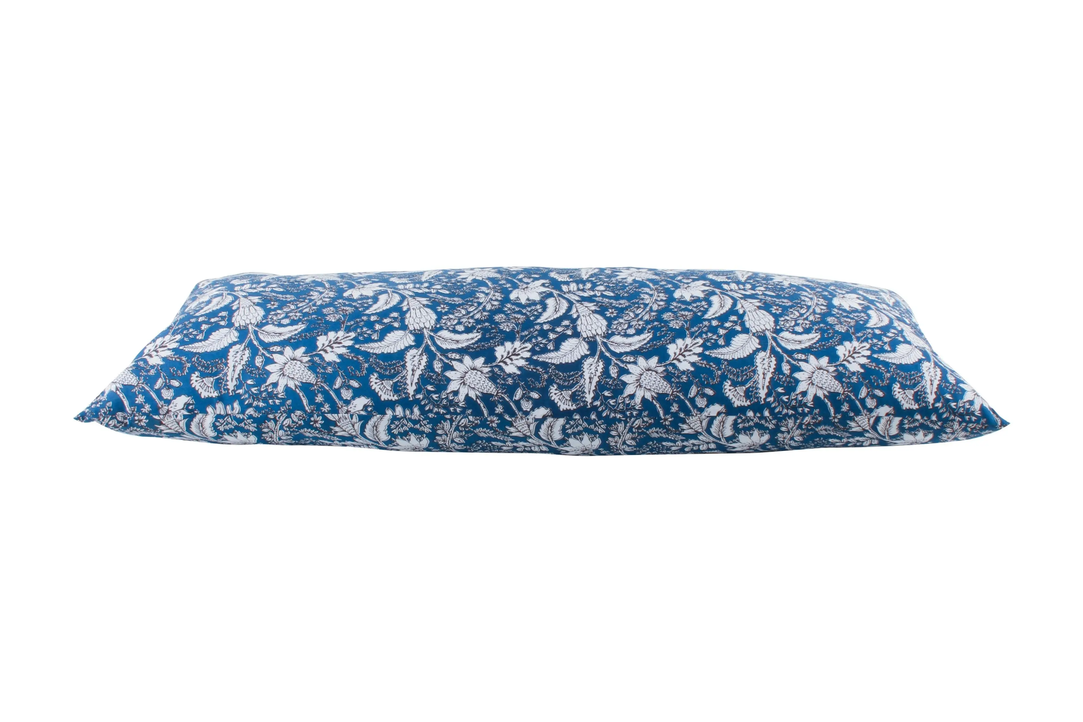 Miracle Blue Floral Long Cushion