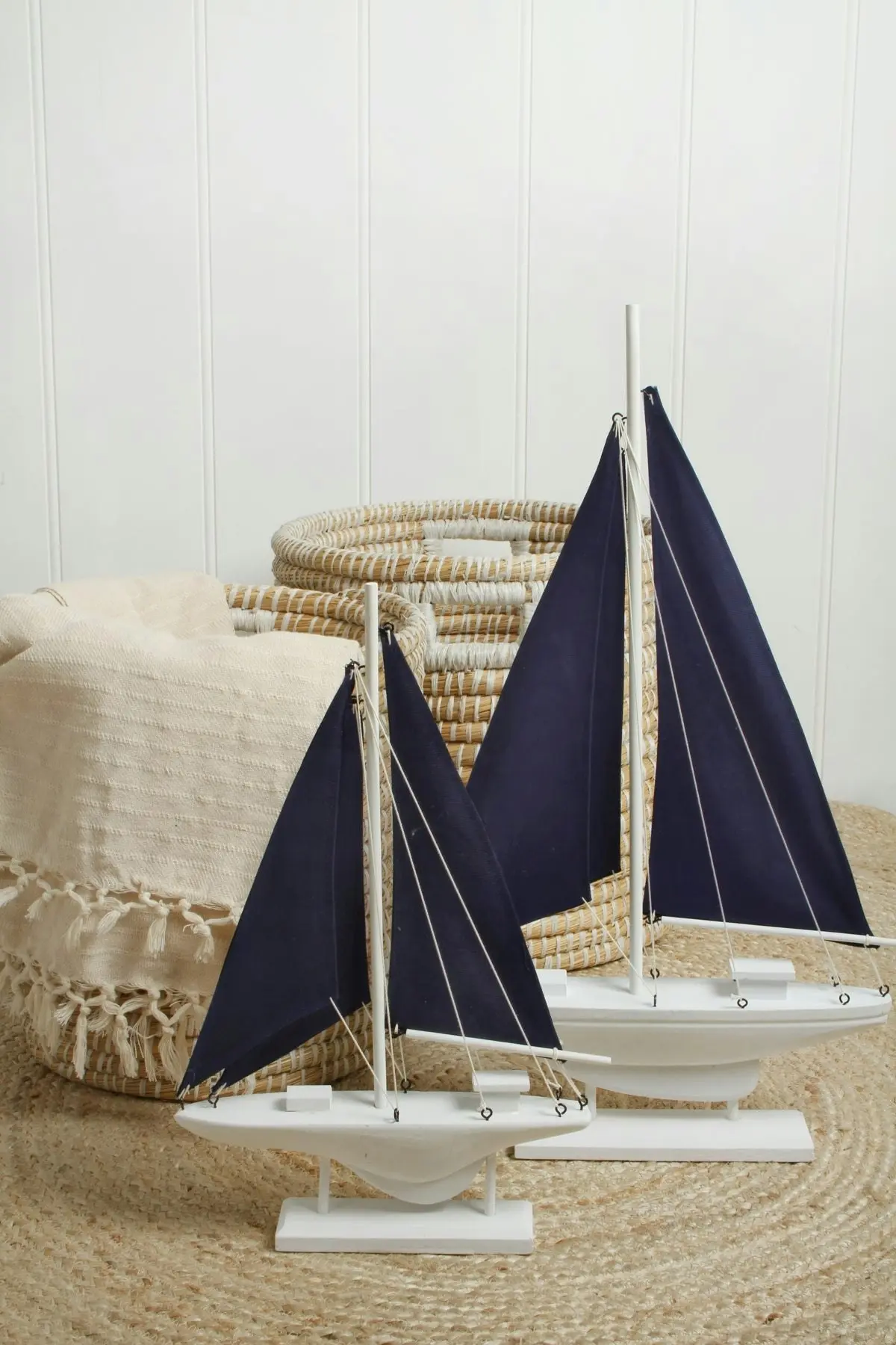 Hobbard Wood Sailing Boat 39 x 25 x 5cm