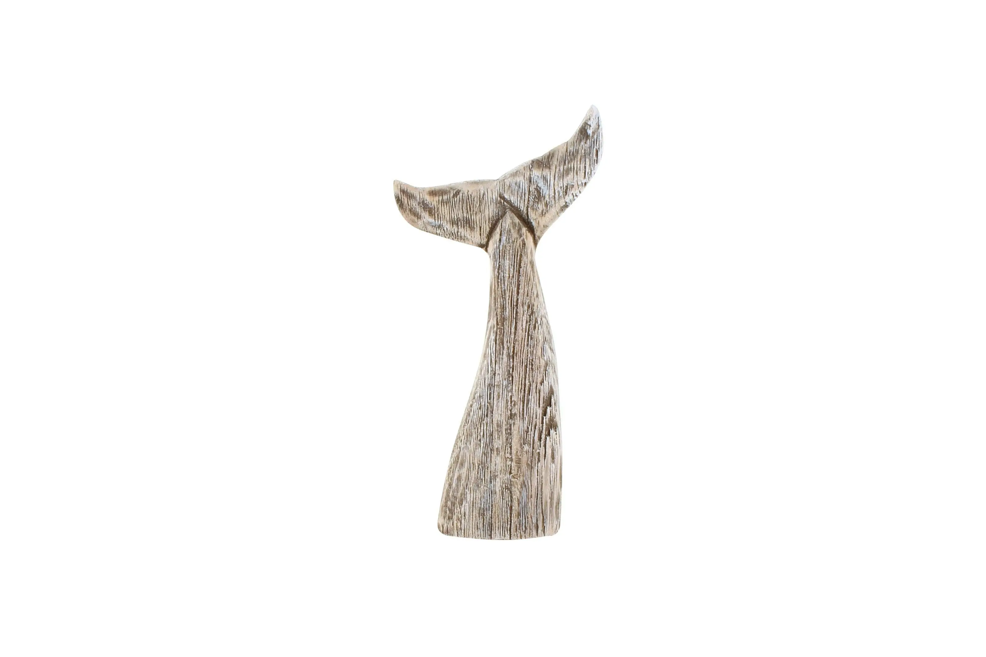 Heida Wood White Wash Whale Tail - Small