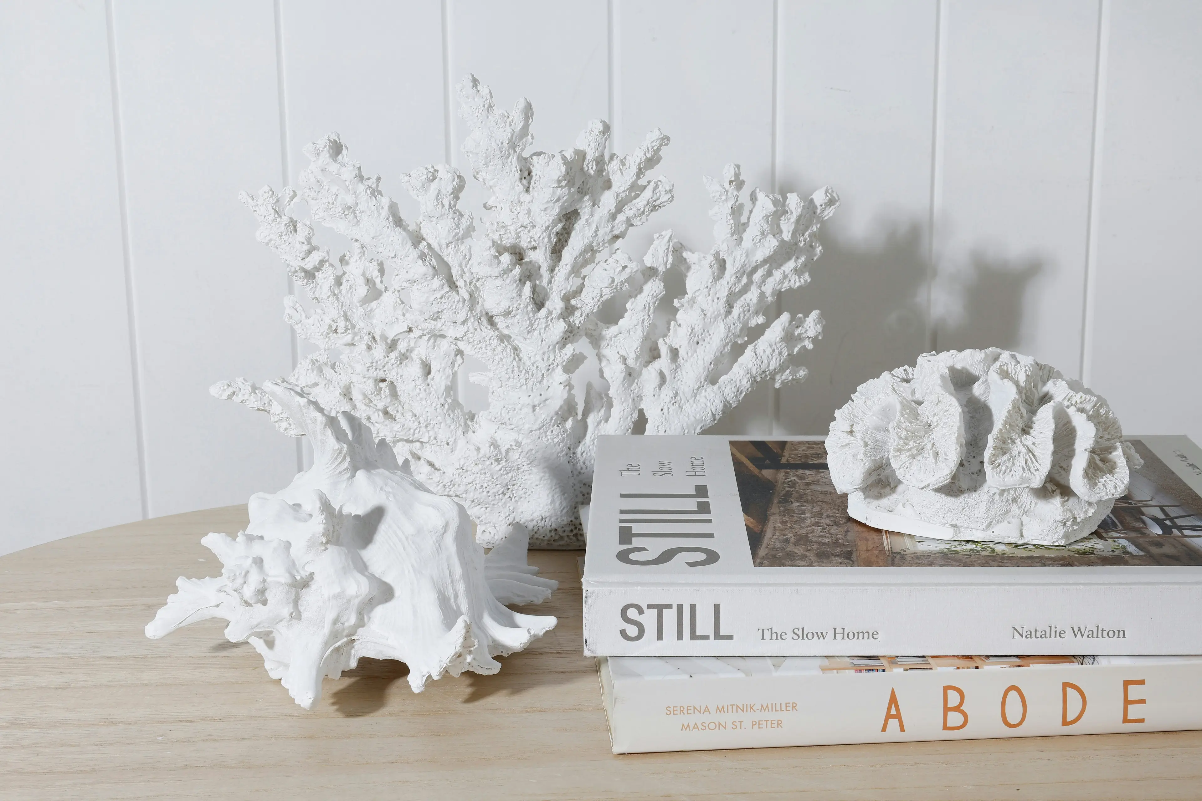 Resin Coral Ornament White 14 x 13 x 7.5cm