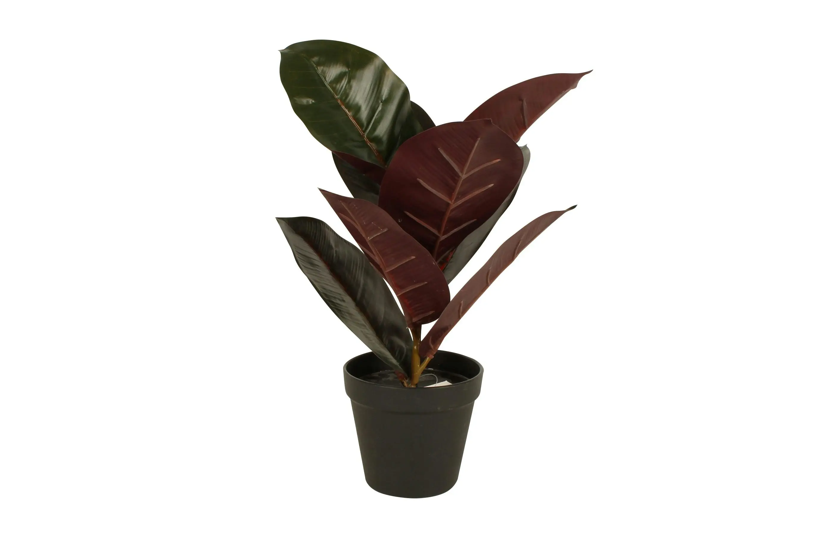 Faux Potted Rubber Plant 36cm