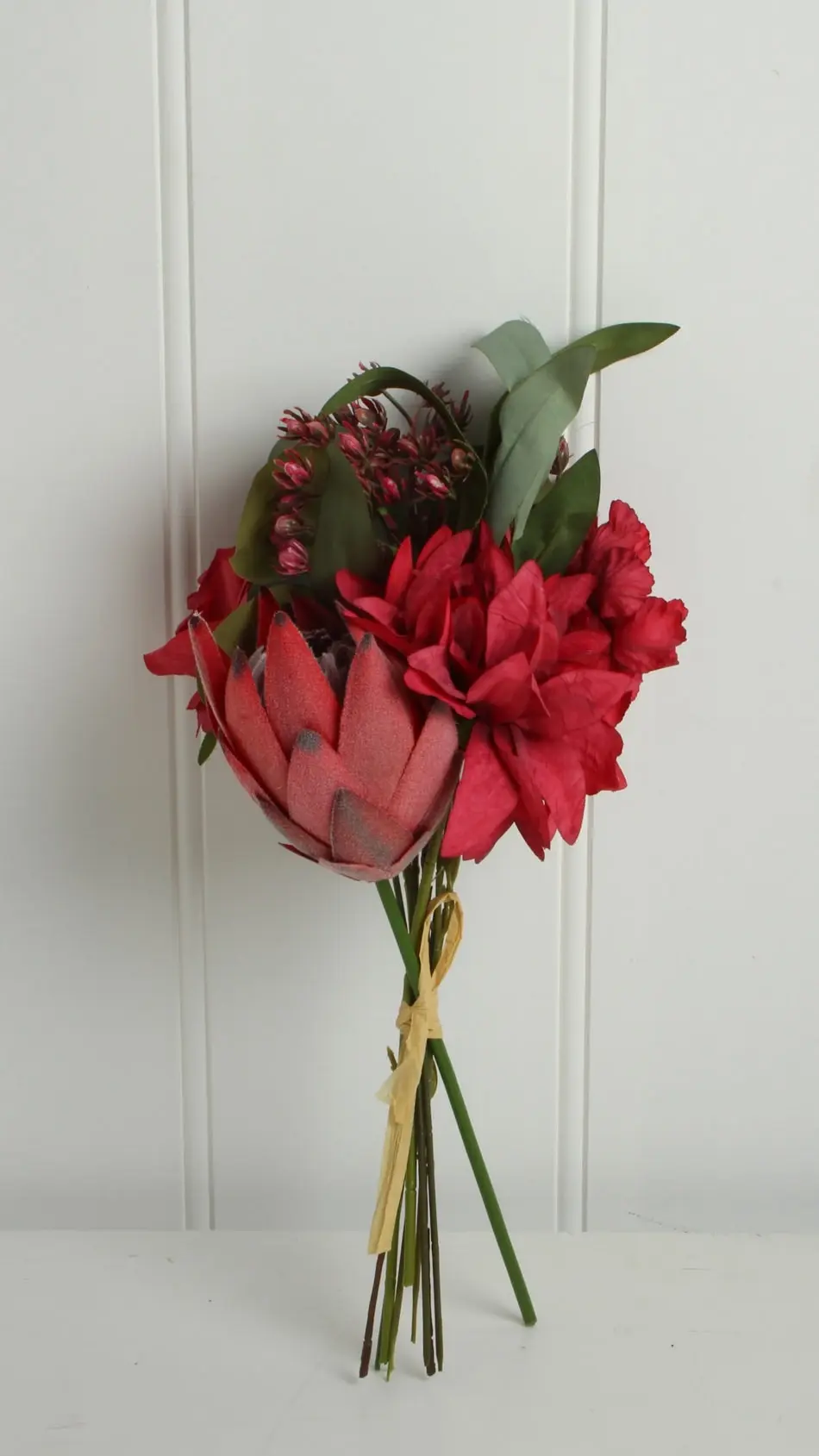 Faux Protea and Rose Bouquet 37cm