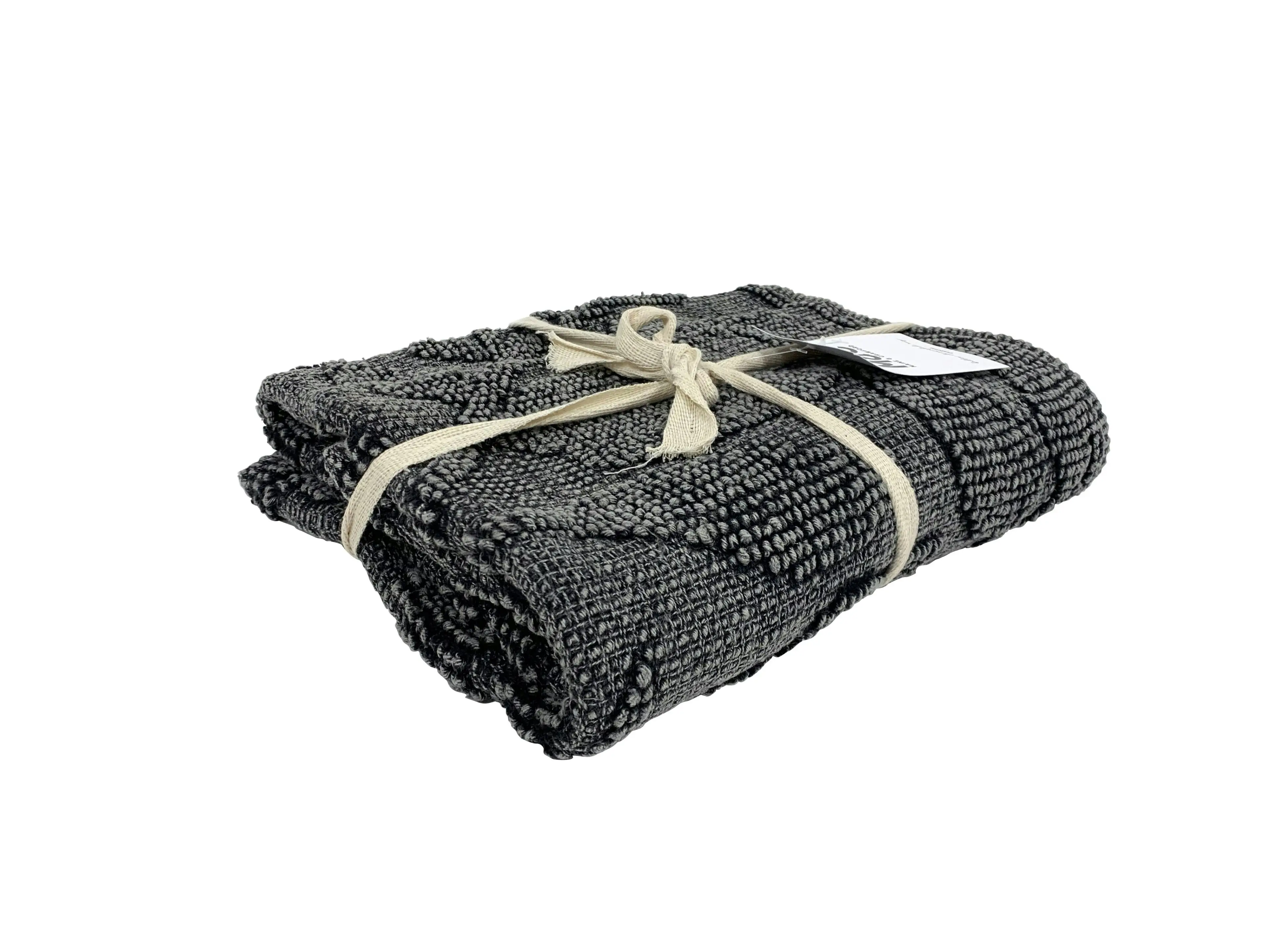 Ballie Stone Washed Indoor Mat Charcoal 90 x 60cm