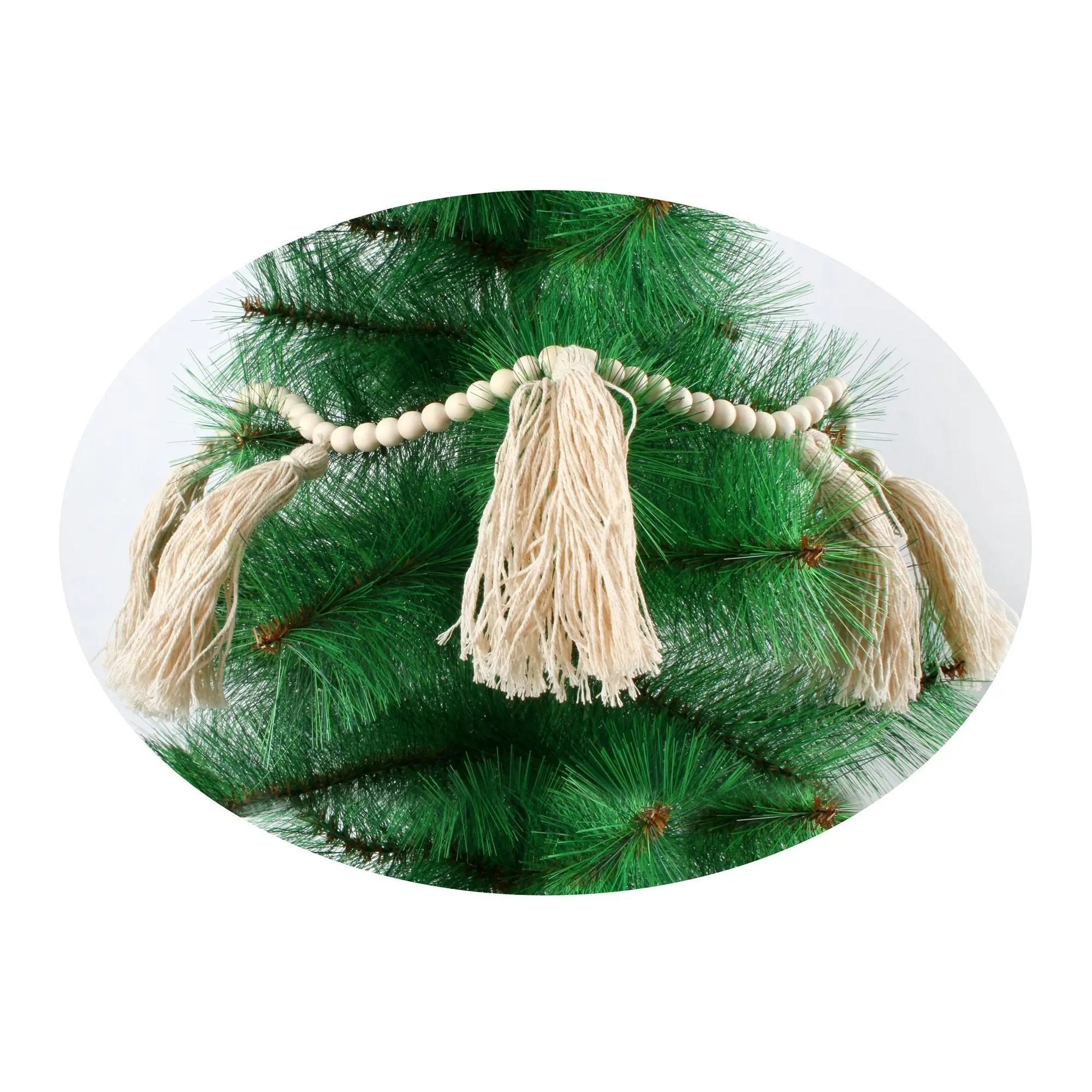 Tassel Garland Wood Cotton Tassels 2M