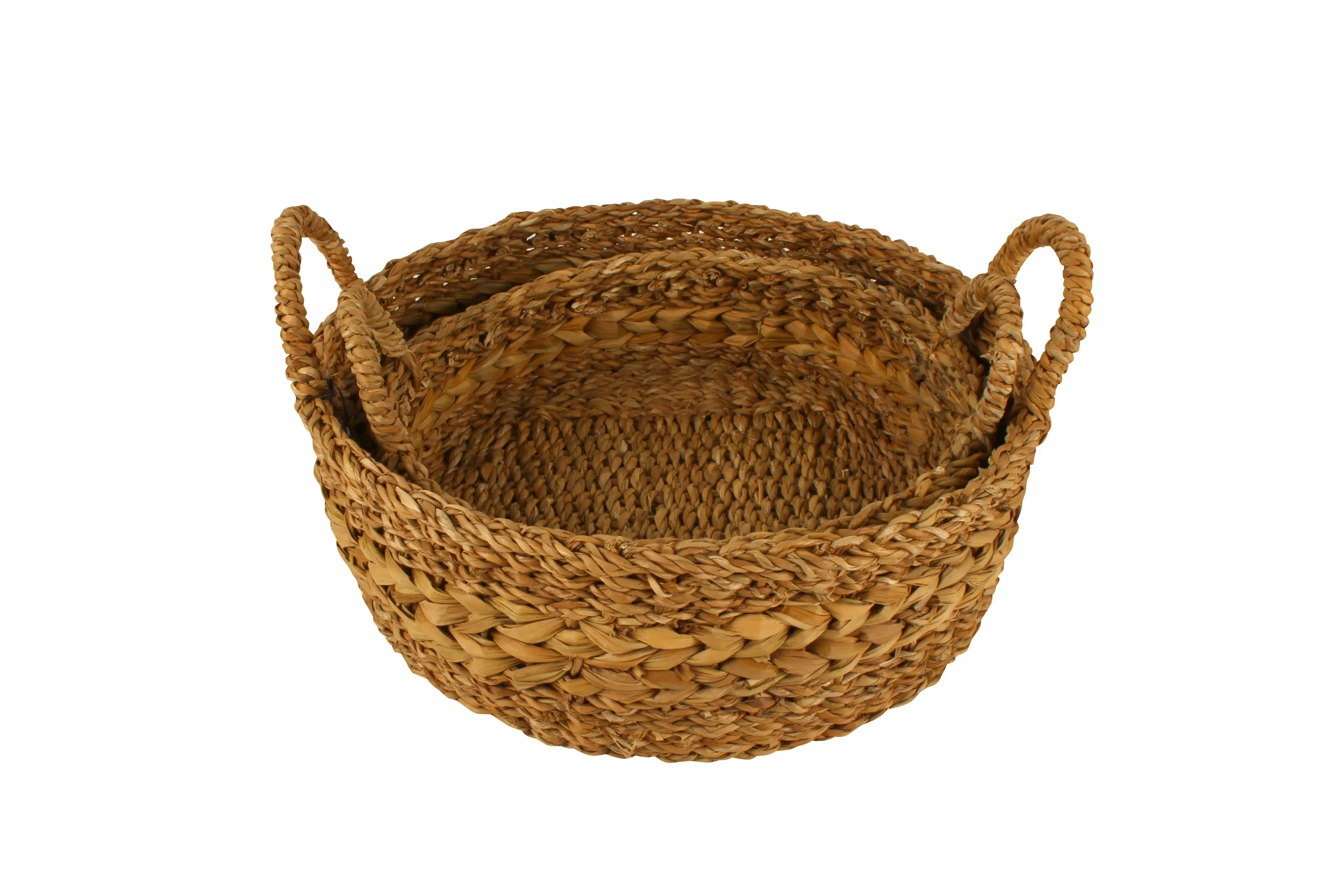 Jolene Circle Hogla Set Of 2 Jute Trays