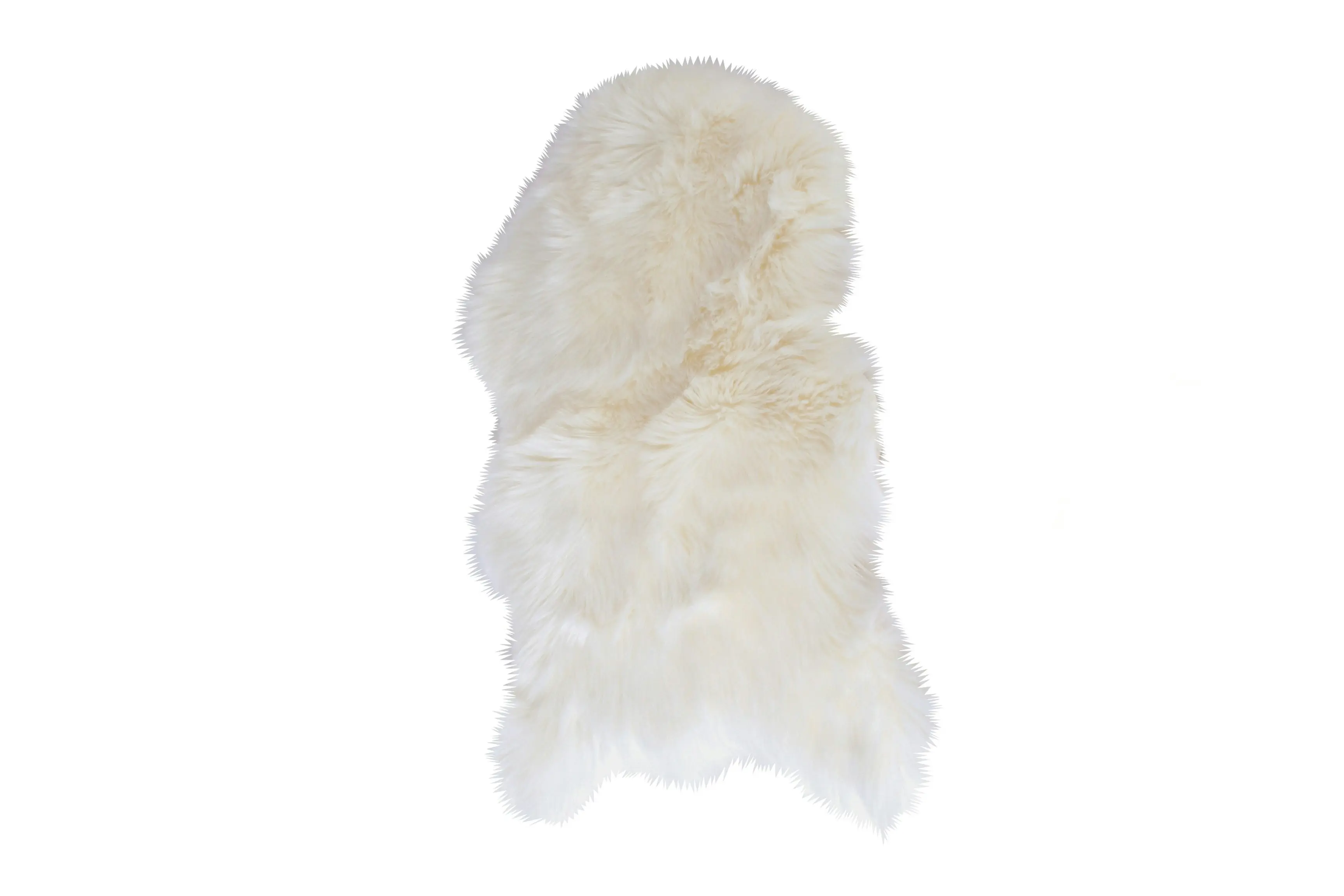 Luxe Emery Faux Pelt White 90 x 60 cm