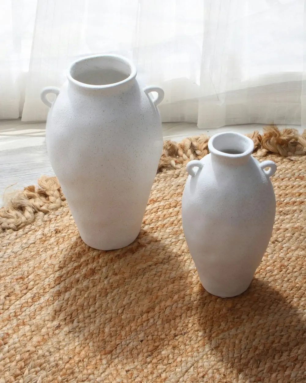 Huda Dolomite Amphora Vase 26 x 16 x 15 cm