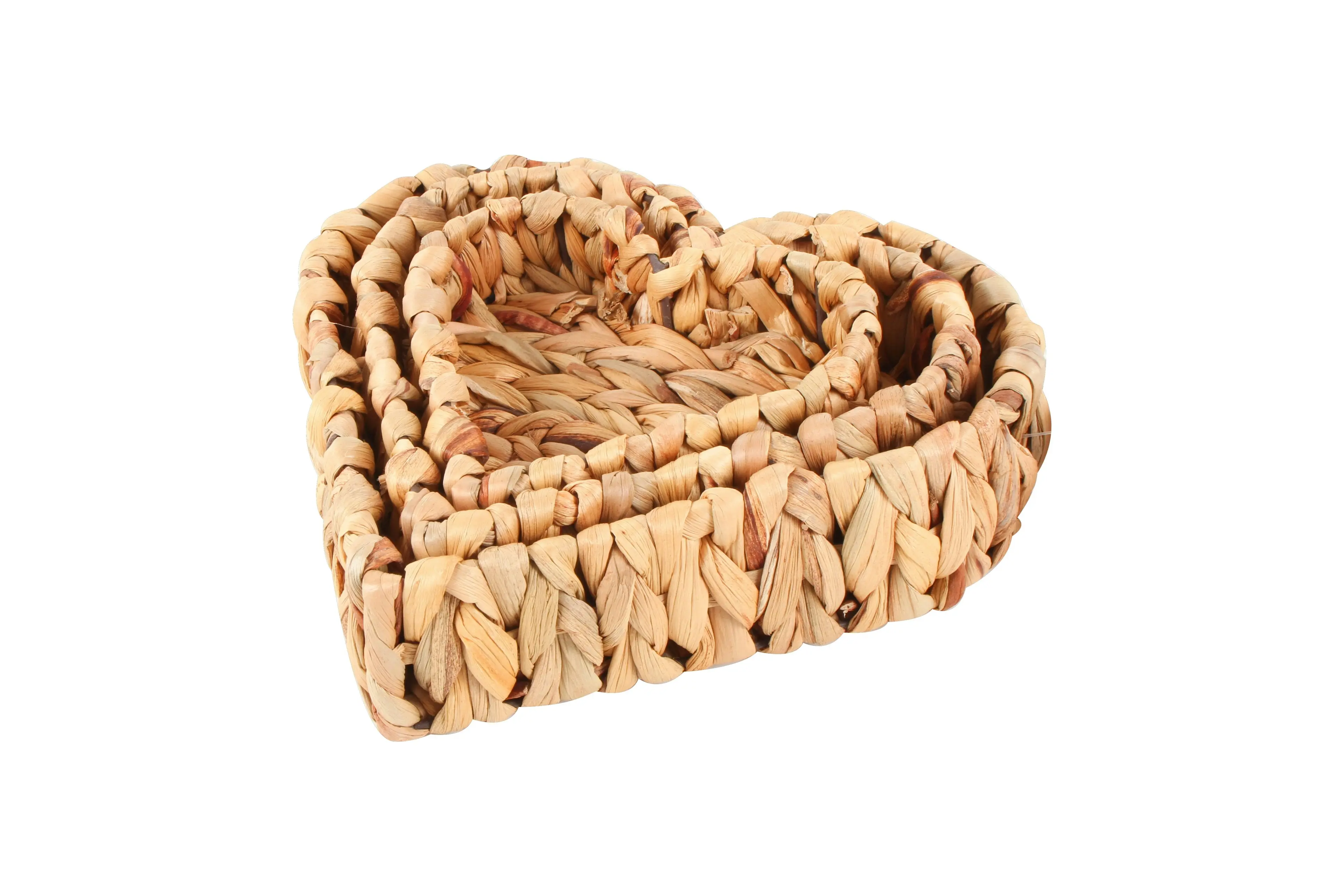 Suzi Set Of 3 Heart Hyacinth Baskets