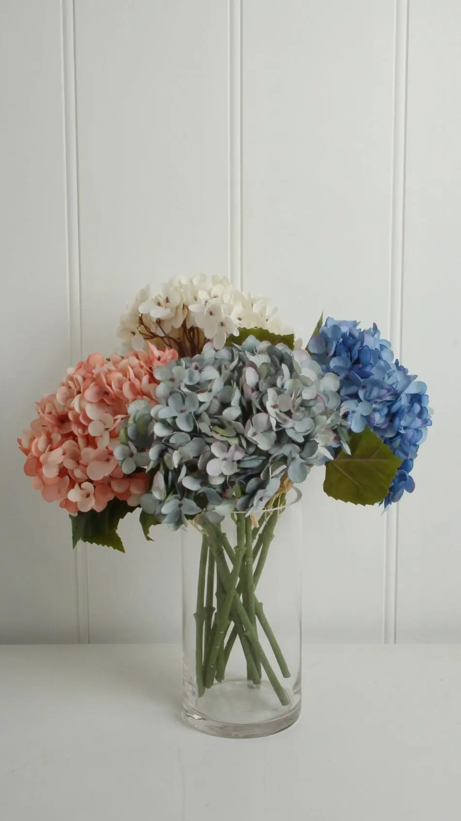 Hydrangea Bunch Baby Blue 34cm