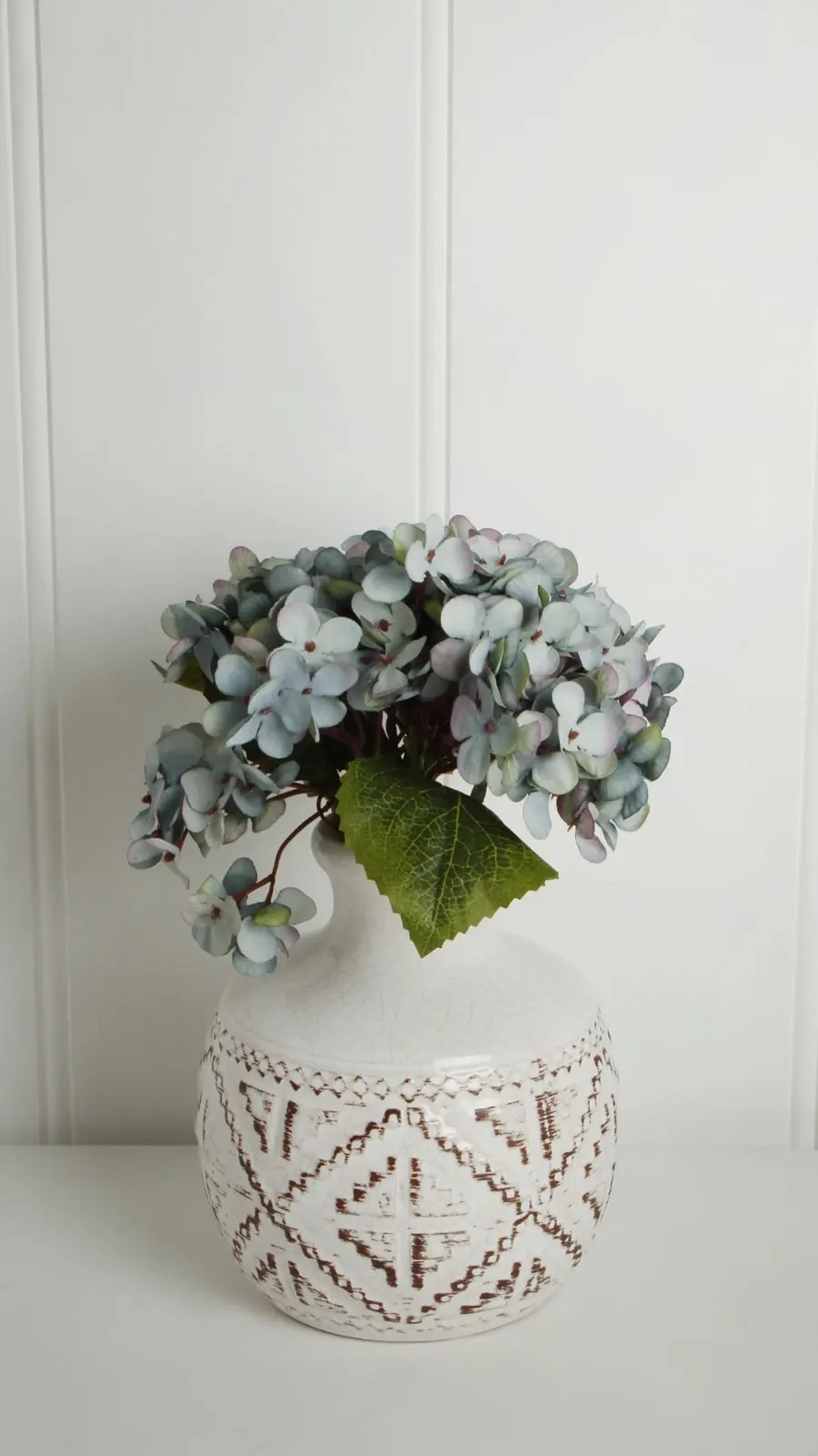 Hydrangea Bunch Baby Blue 34cm