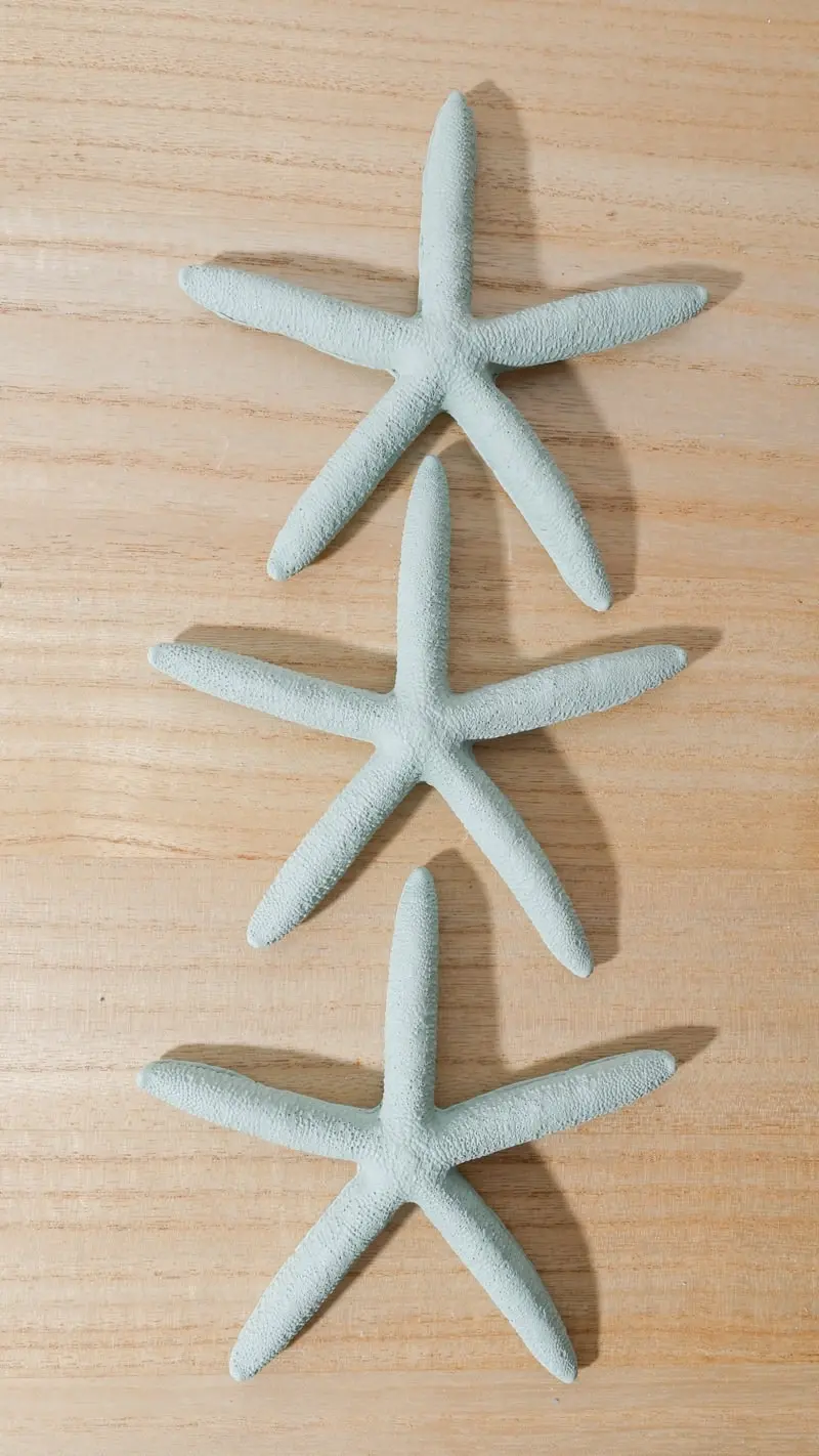 Resin Starfish Turquoise 3Pk 13 x 13 x 6cm