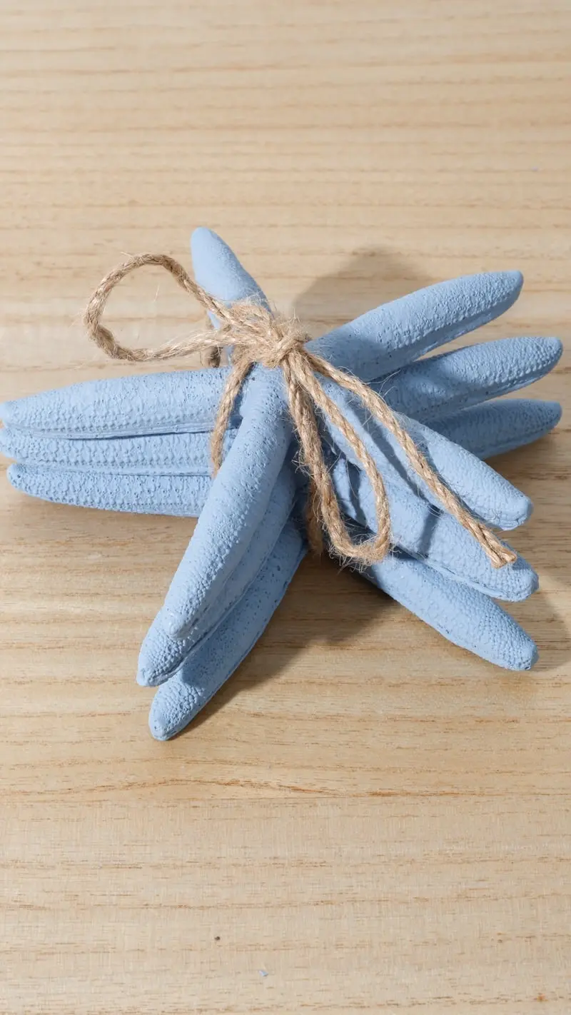 Resin Starfish Blue 3Pk 13 x 13 x 6cm