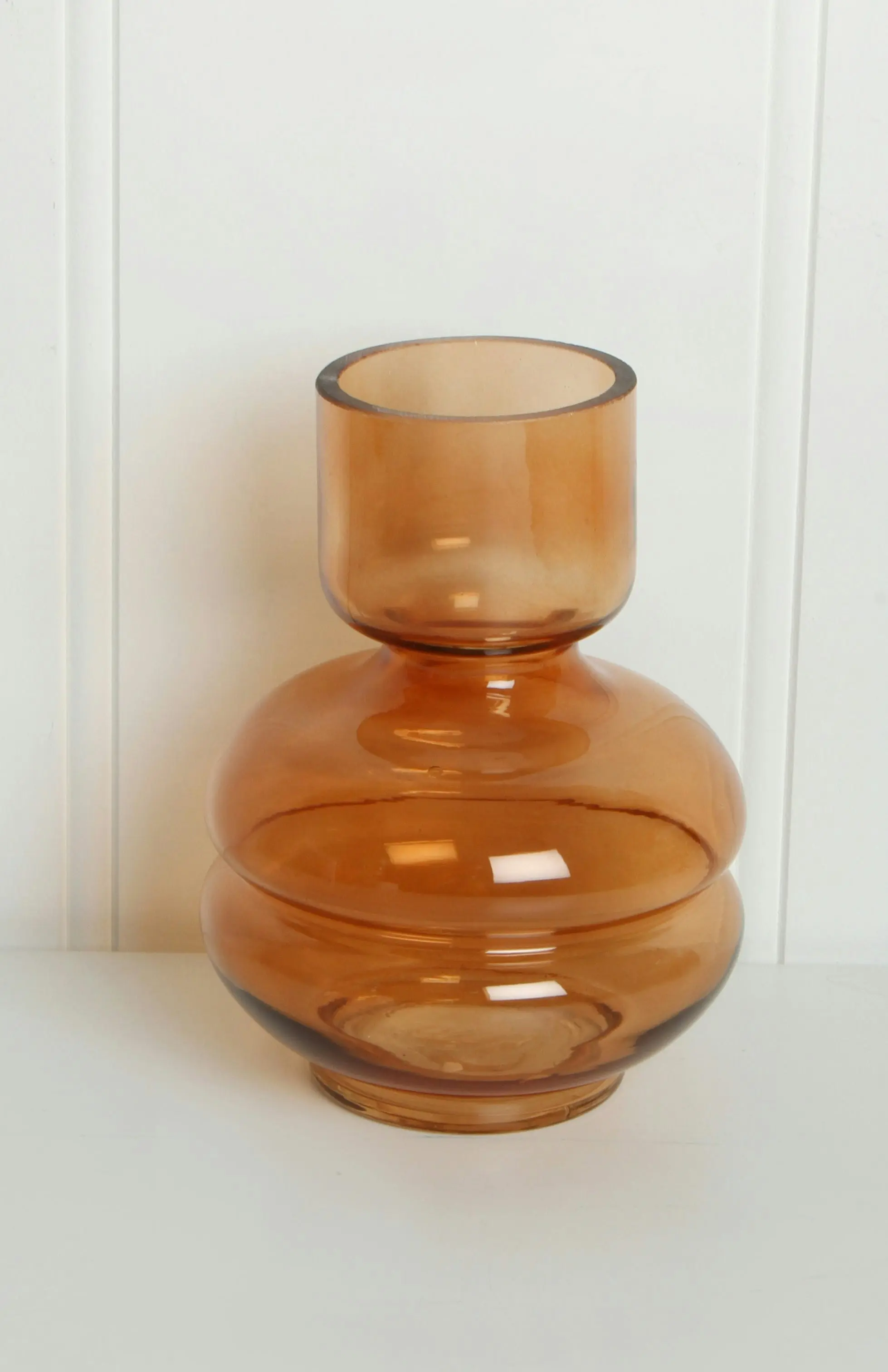 Bigul Glass Flower Vase 16 x 12 x 12 cm