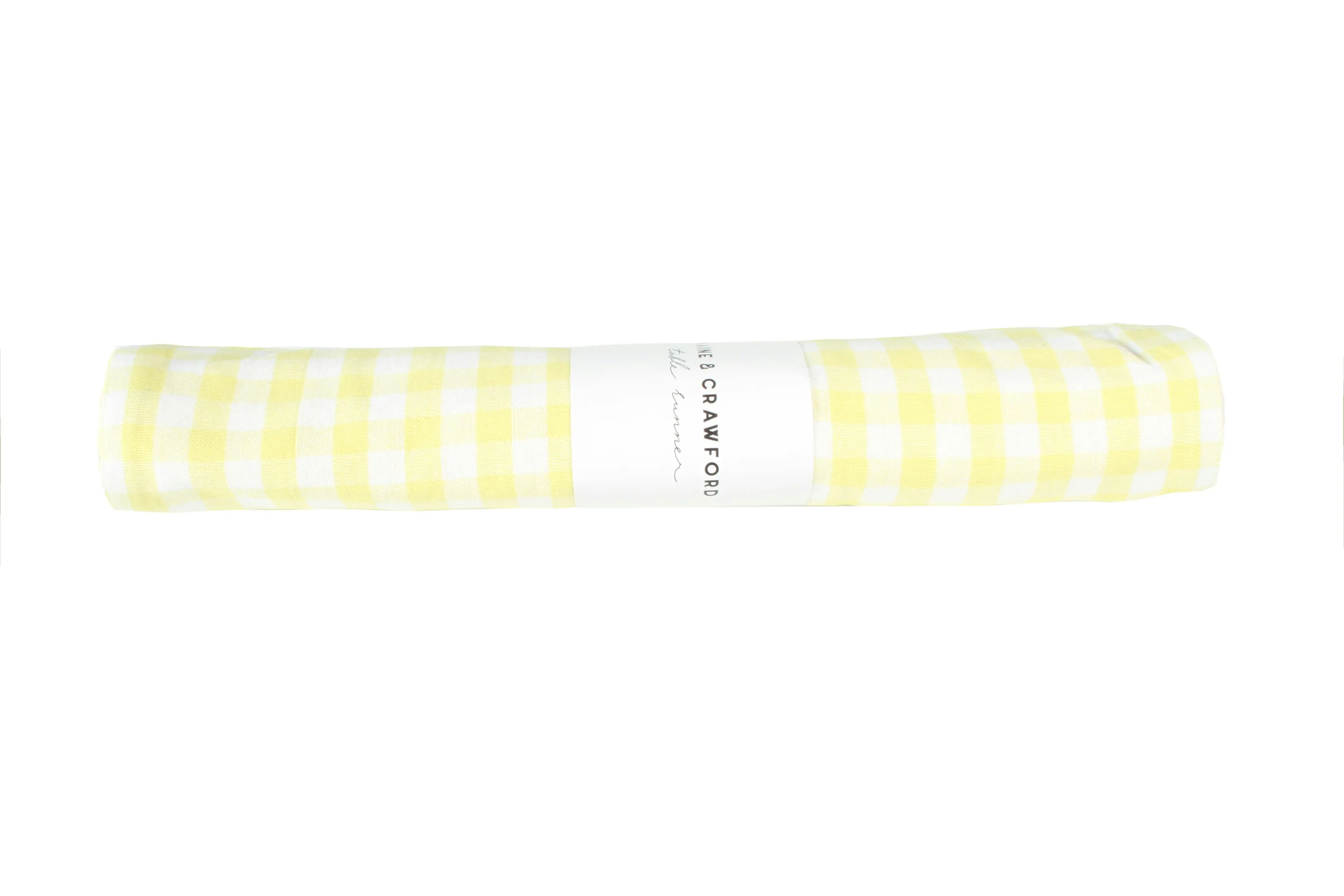 Cyrene Gingham Cotton Table Runner 180 x 33cm