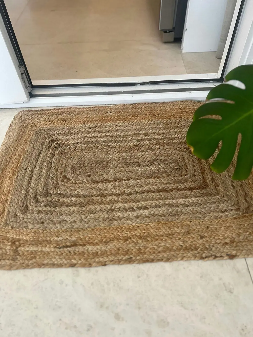 Jasmine Border Jute Rug 90 x 60cm