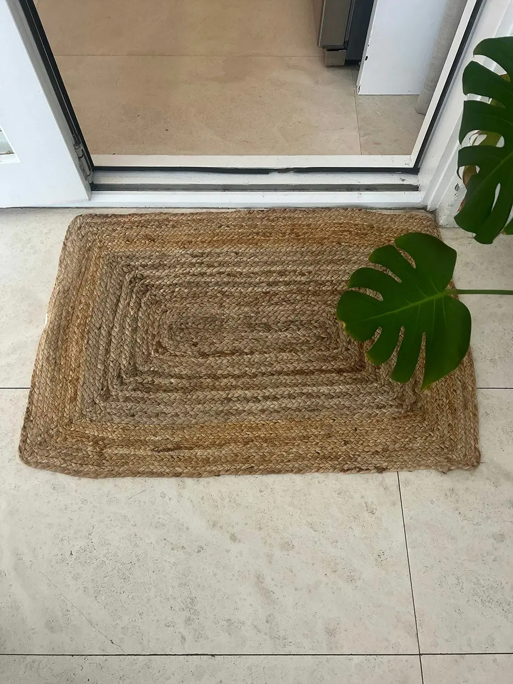 Jasmine Border Jute Rug 90 x 60cm