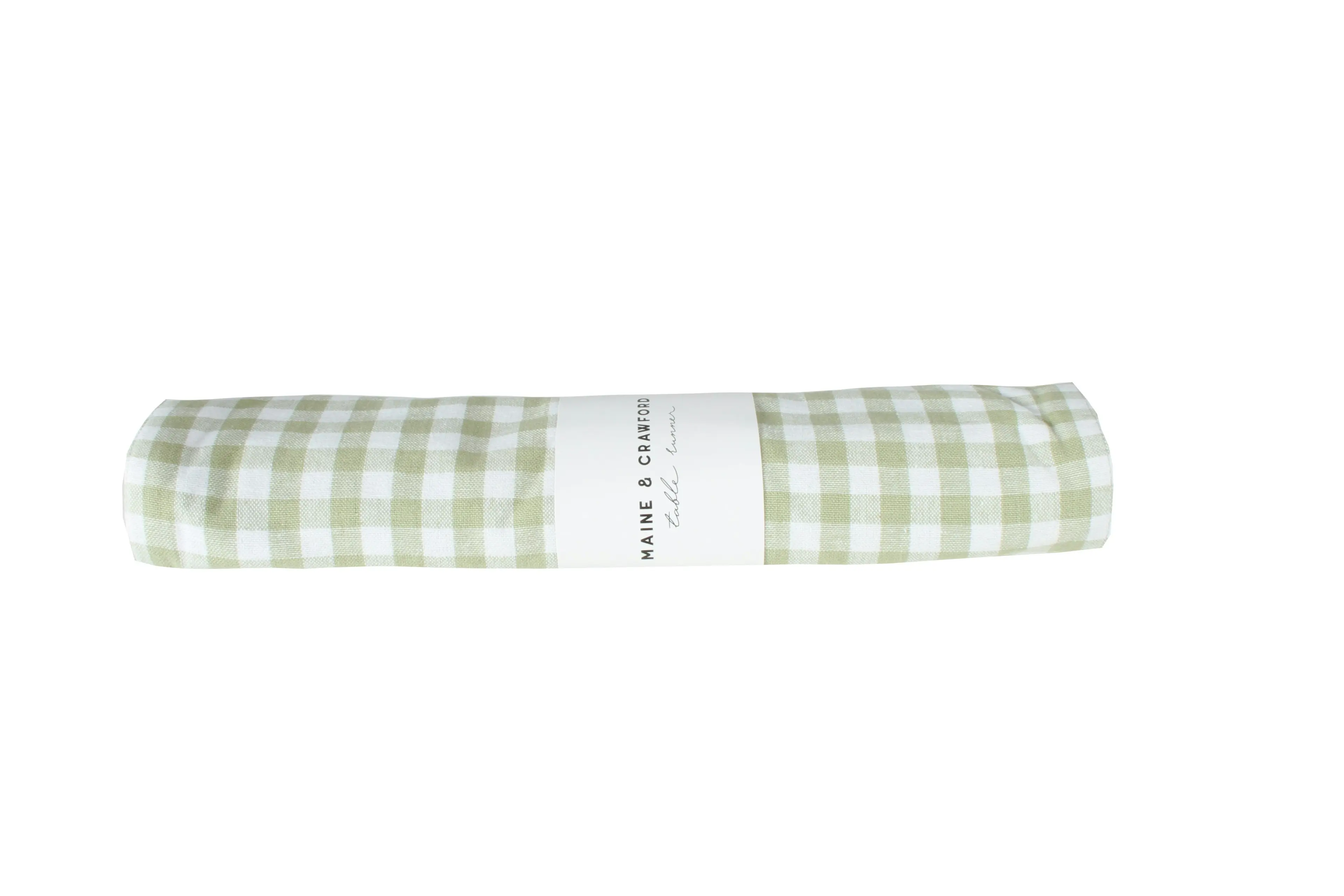 Cyrilla Gingham Cotton Table Runner 180 x 33cm