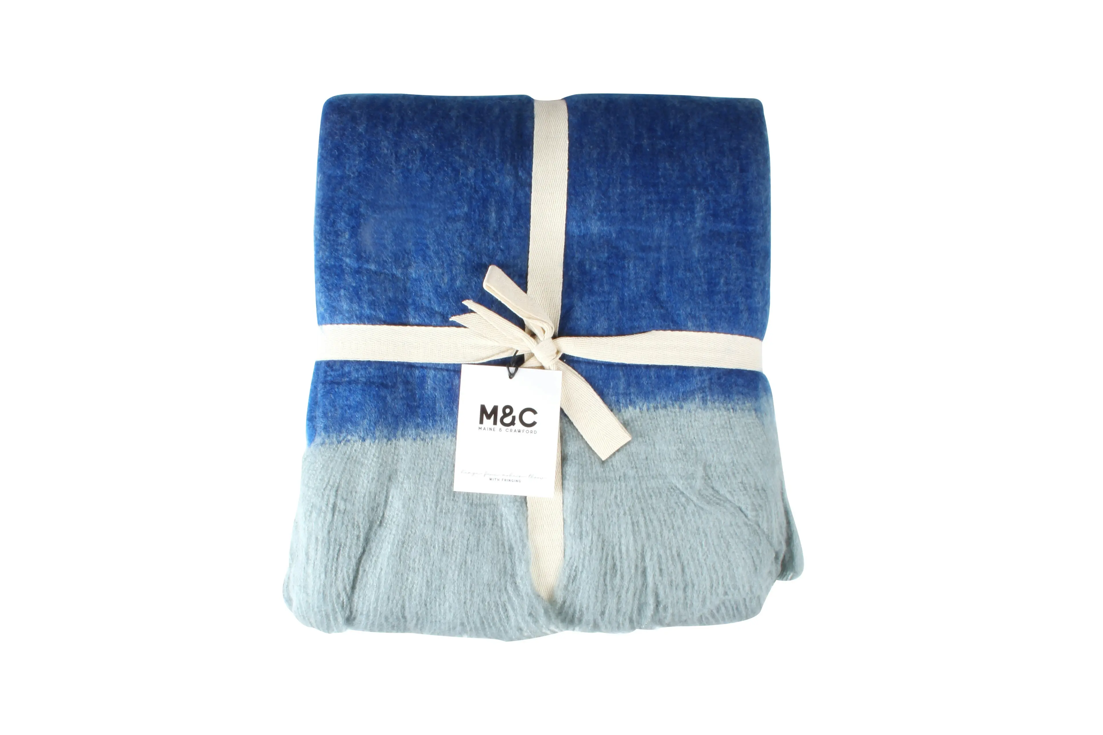 Hamza Faux Mohair Throw With Fringing