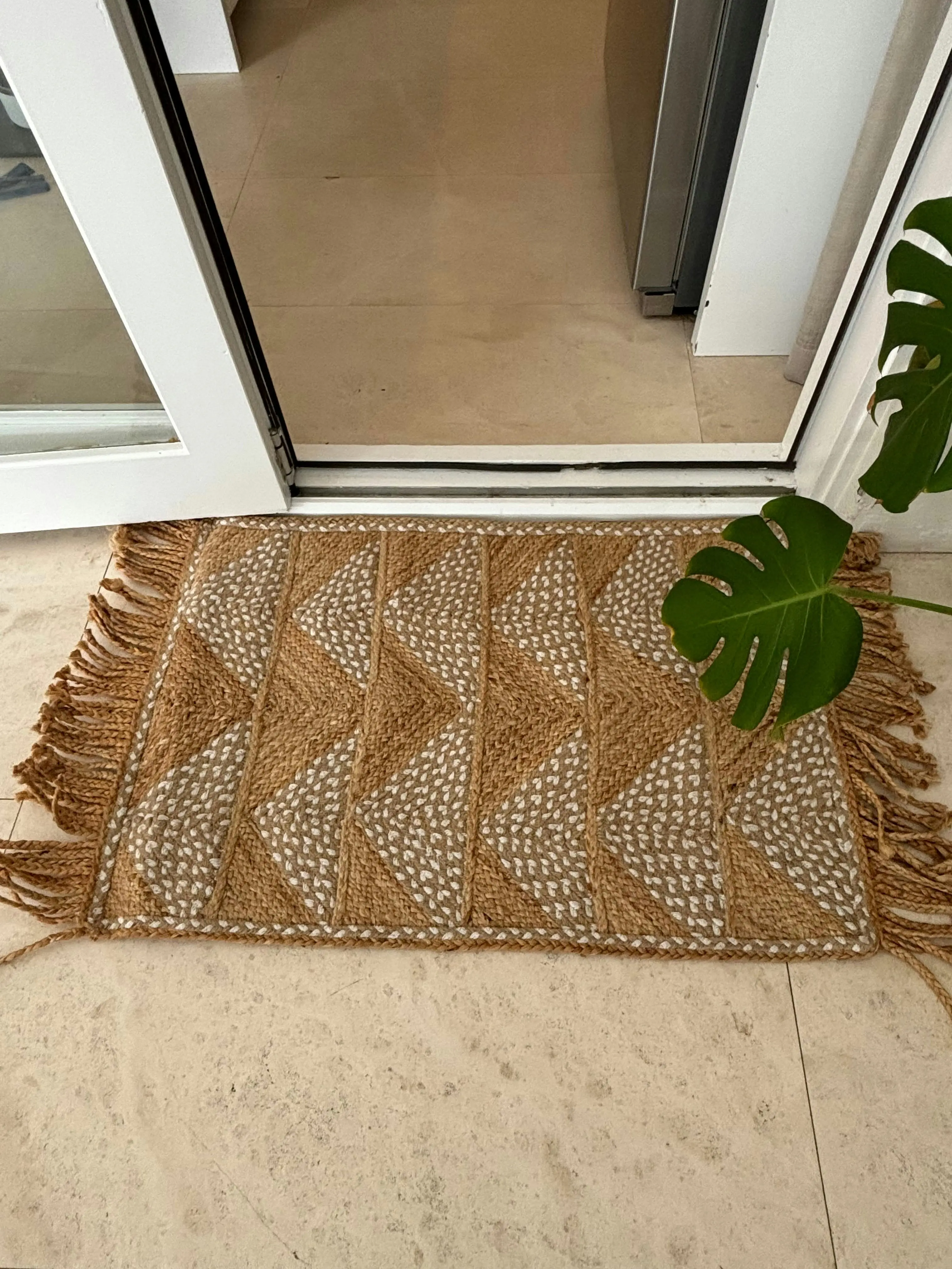 Laaj Jute Cotton Braided Rug 90 x 60cm