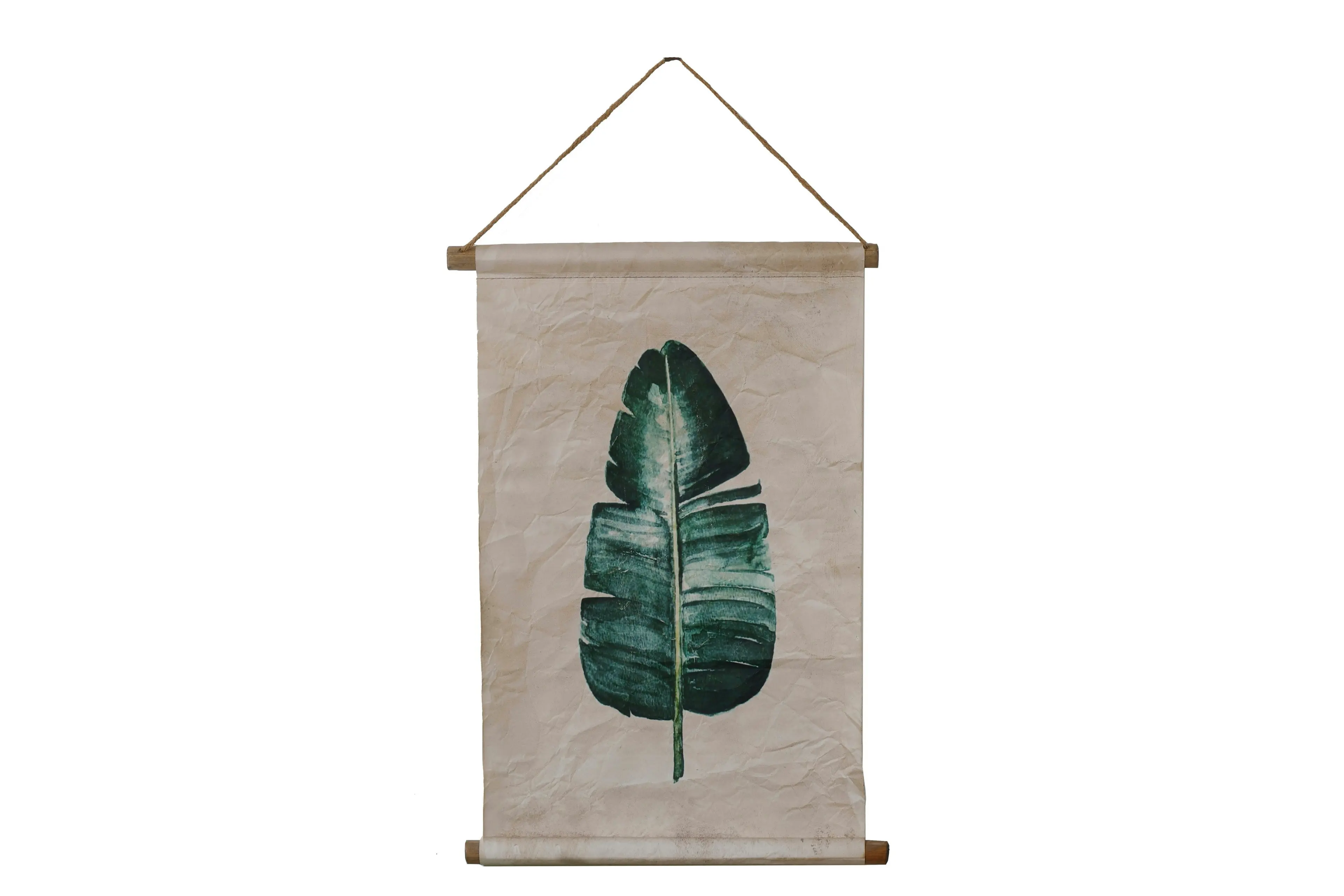 Fern Frond Leaf Canvas Wall Scroll 65 x 44 x 3cm 2 Asst