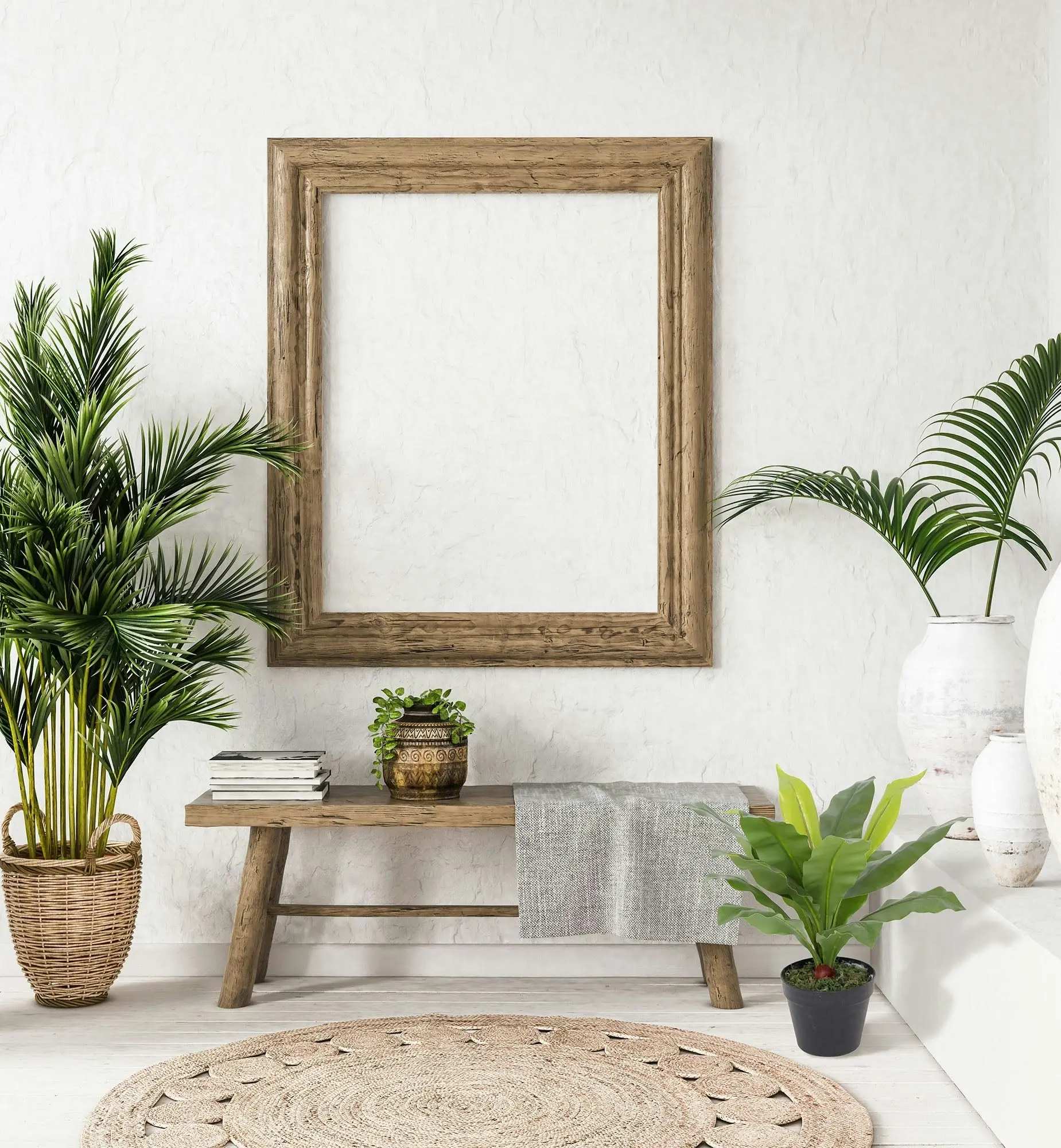 Fern Leaves In Plastic Pot 50cm