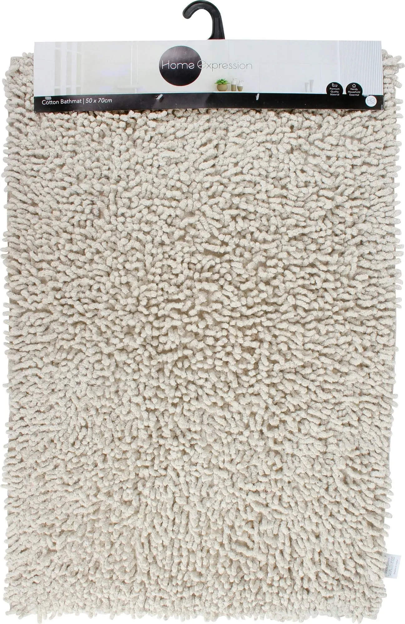 Komfort Cotton Bath Mat Ecru 70 x 50cm