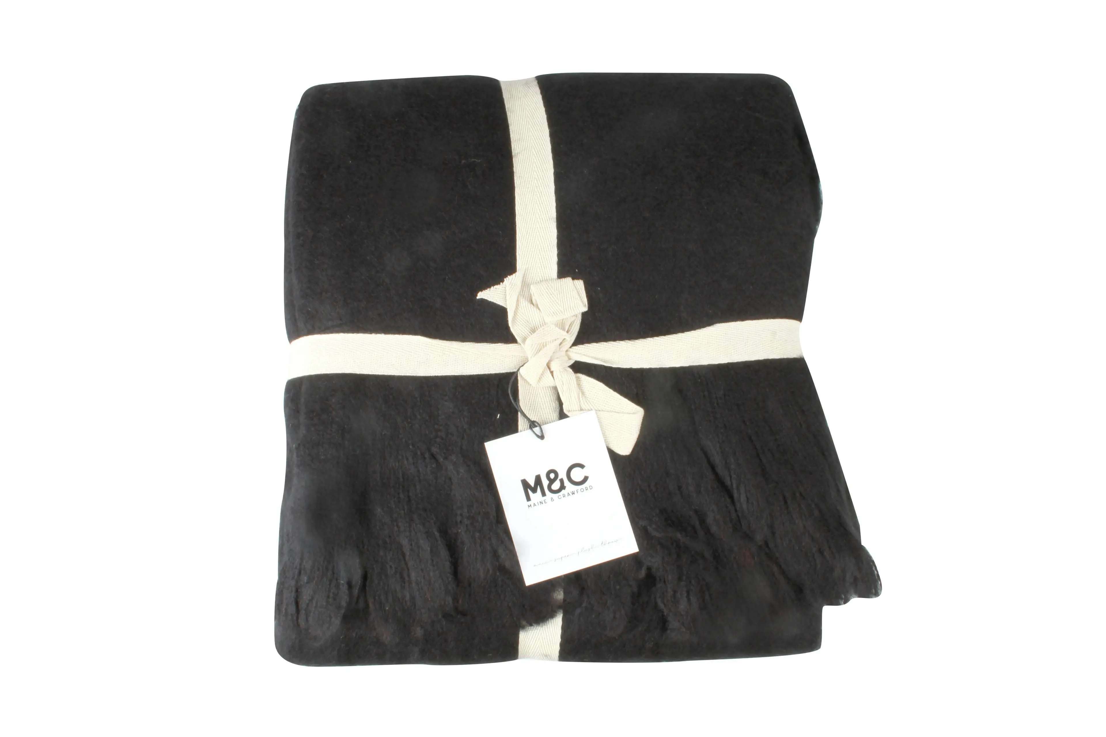 Maci Super Plush Throw Black