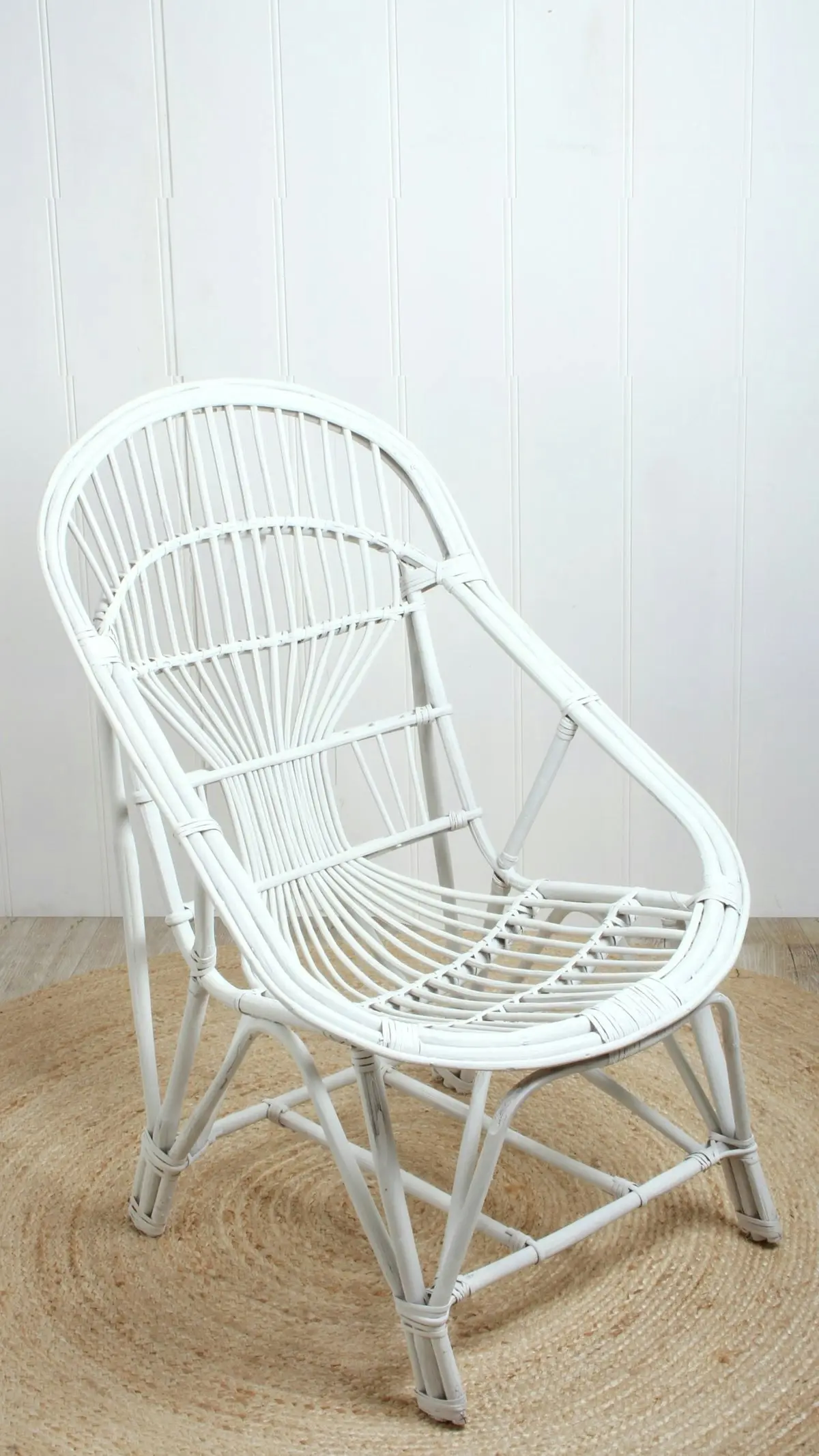 White Cane Chair