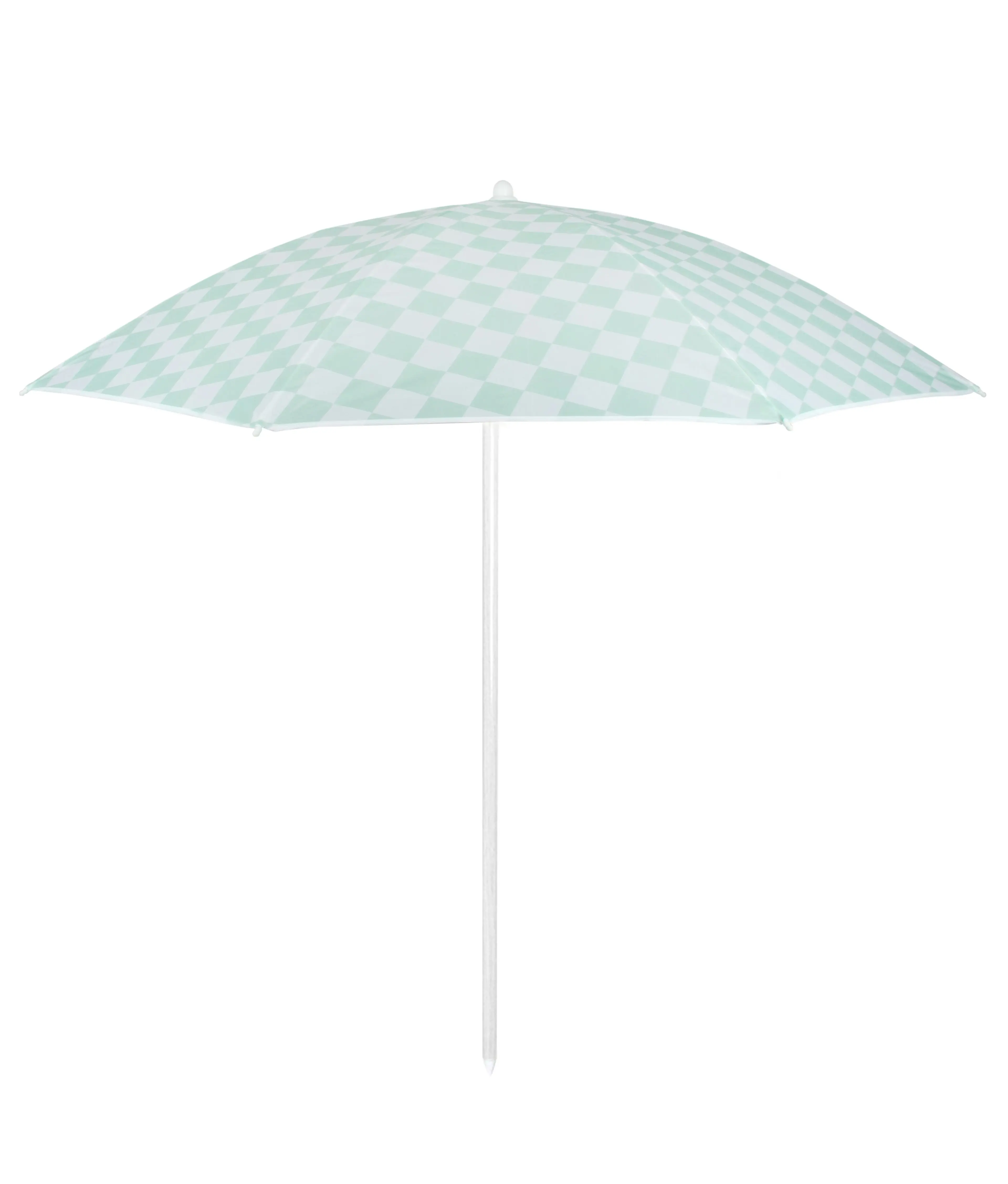 Beach Umbrella With Matching Carry Bag 180cm Dia  - Sage Check