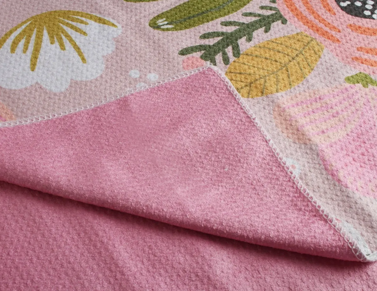 Premium Quick Dry Beach Towel - Peony Bloom