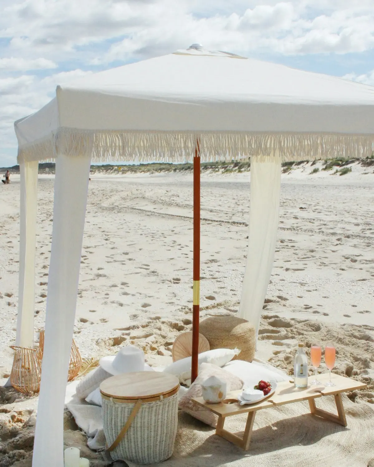 Uv50+ Deluxe Beach Cabana With Carry Bag 180 x 180cm