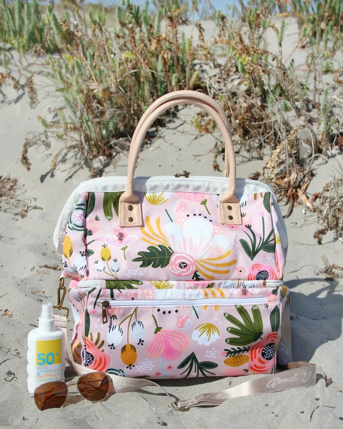 Insulated Peony Bloom Cooler Bag