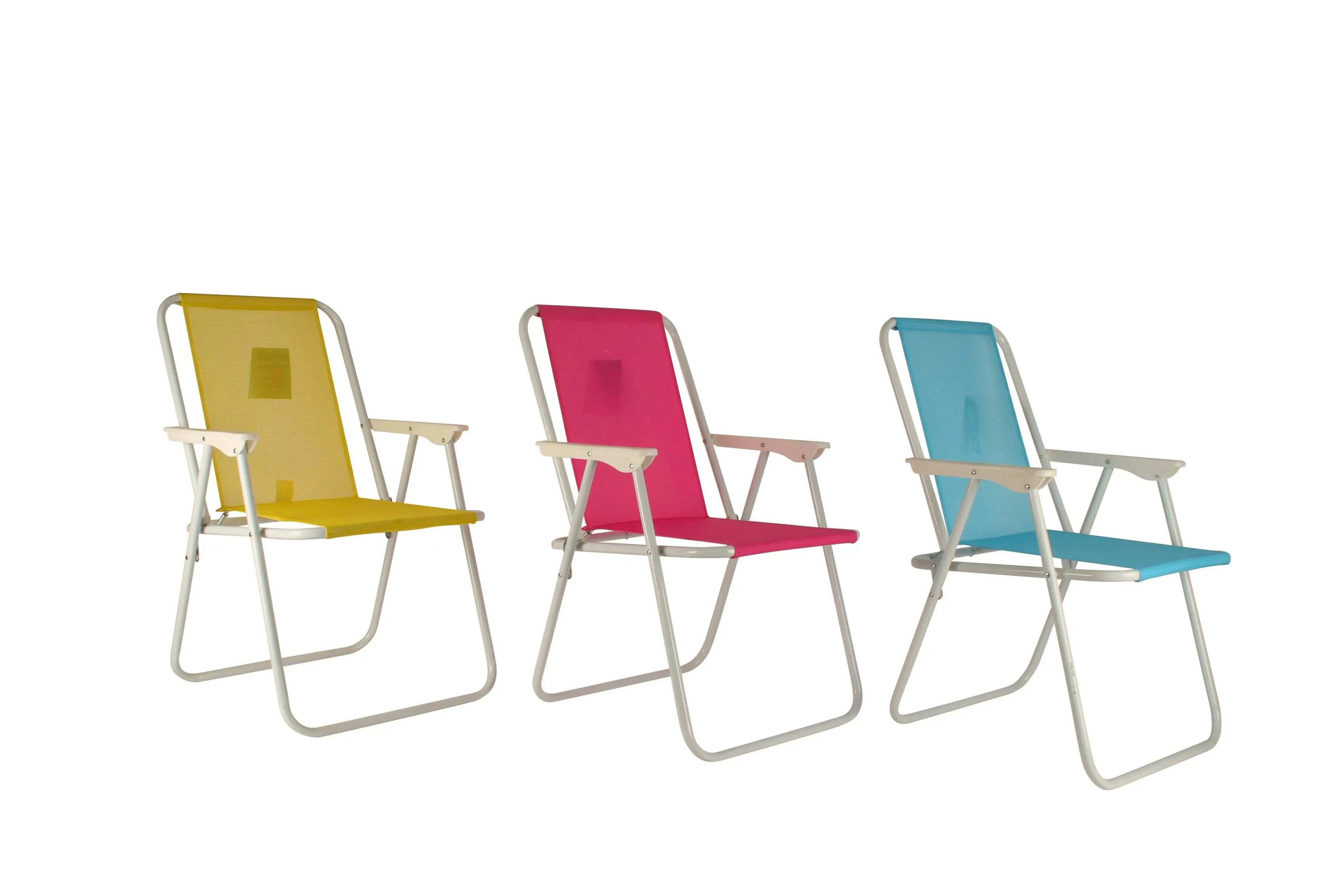 Blue Yellow or Pink Foldable Beach Chair