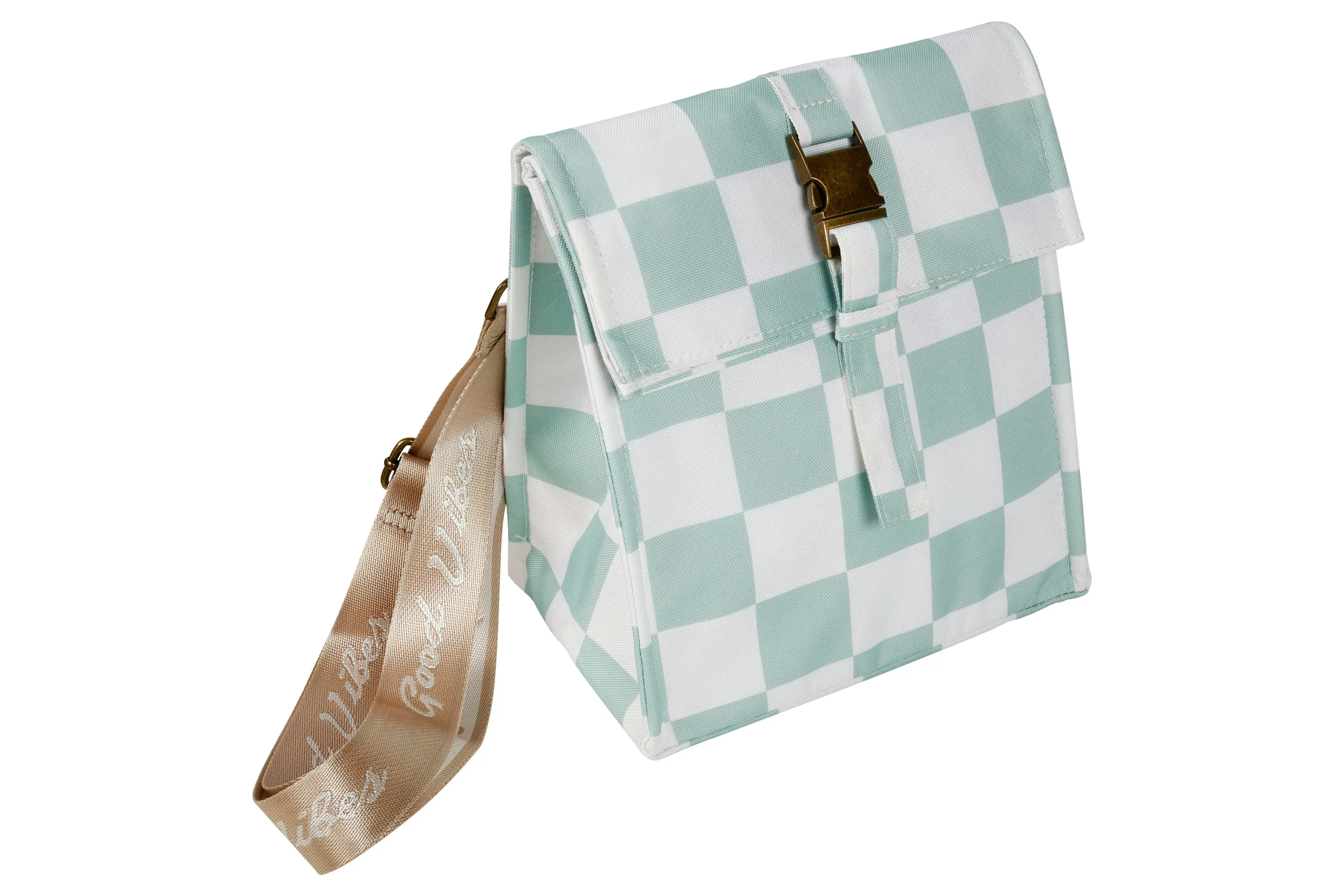 Insulated Lunch Bag - Sage Check