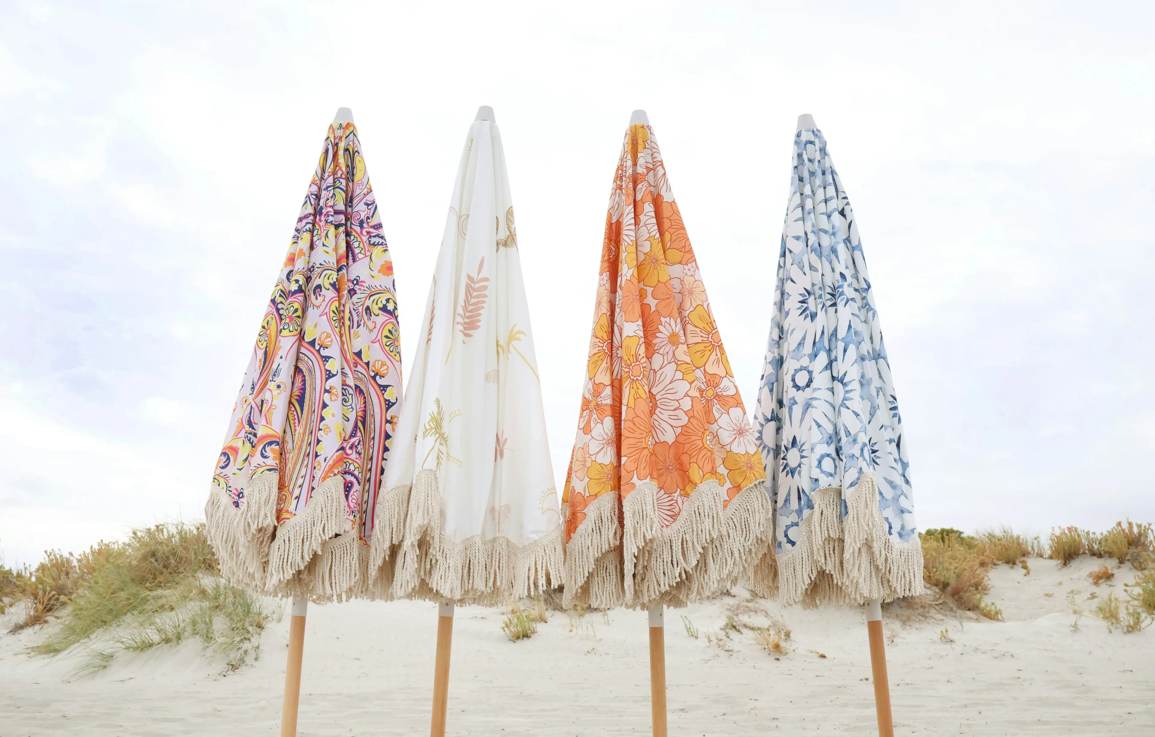 Premium Beach Umbrella 2M - Nomad Paisley