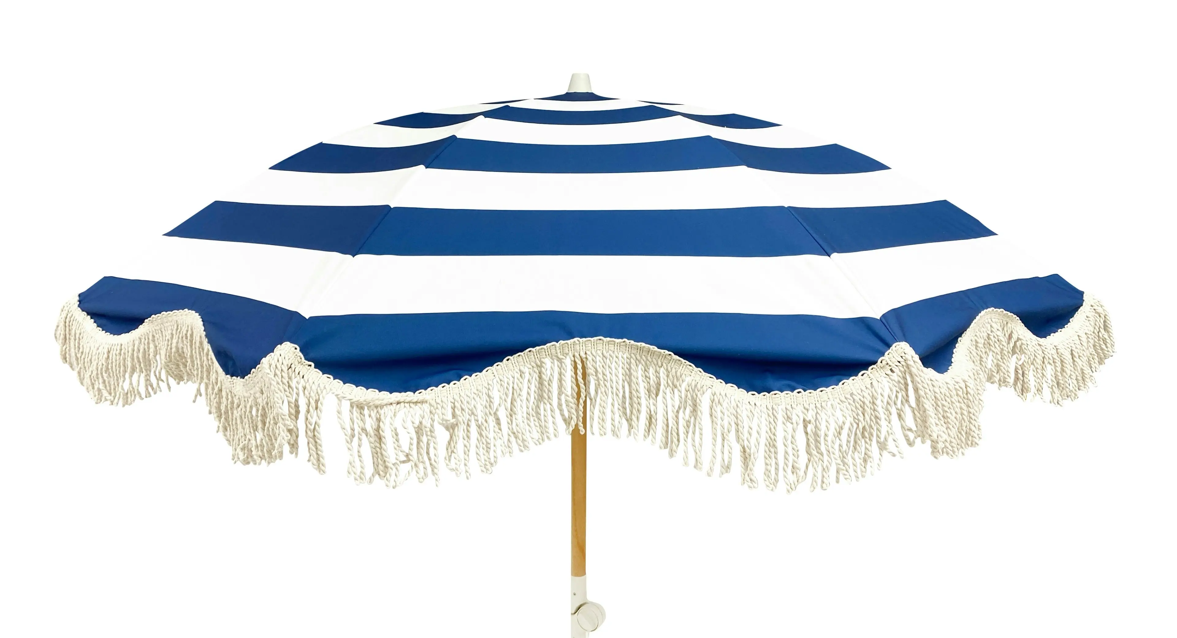 Luxe Canvas Beach Umbrella 2M - Hamptons Navy